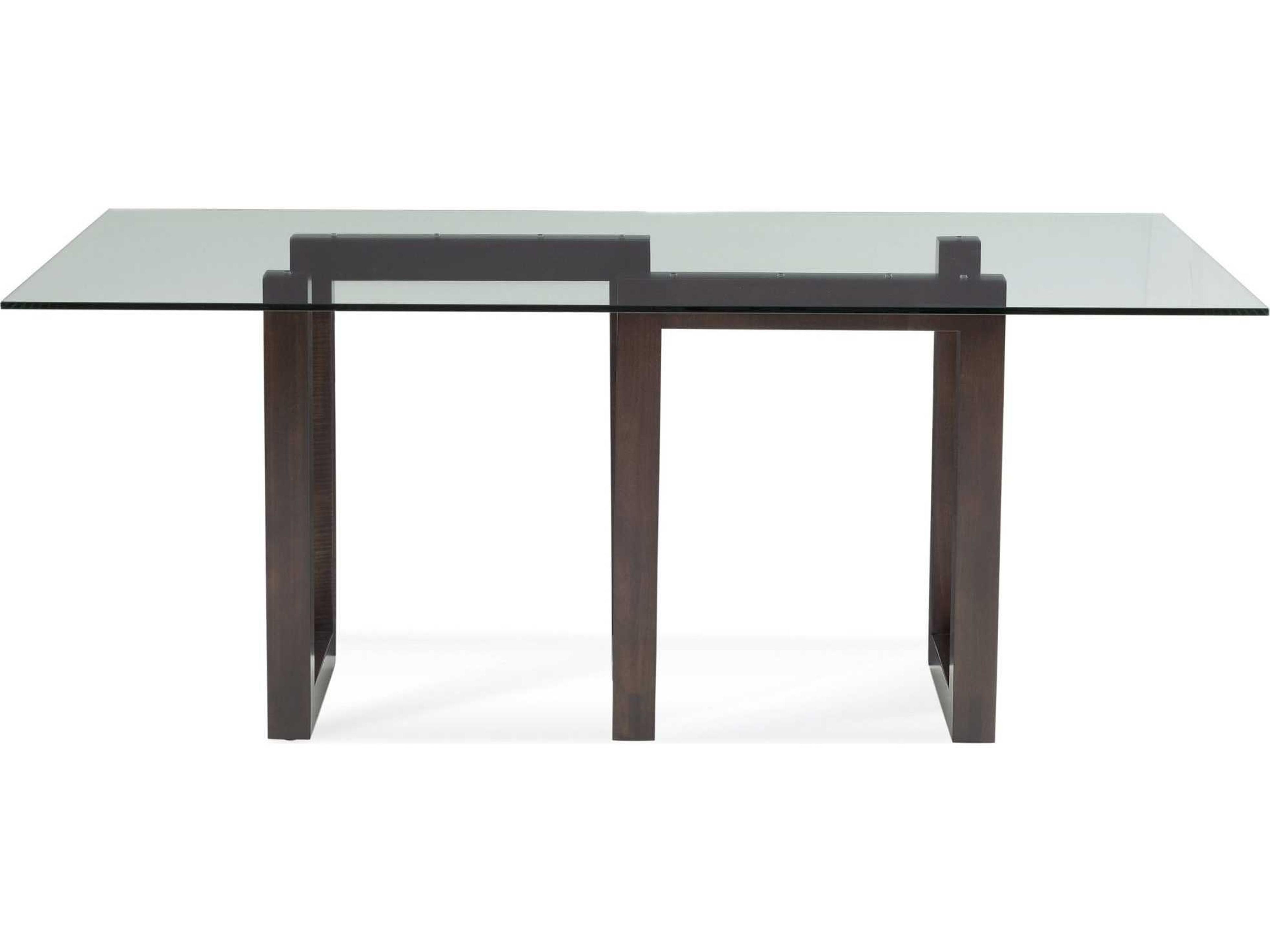 Saloom Peter Francis Rectangular Glass Dining Table