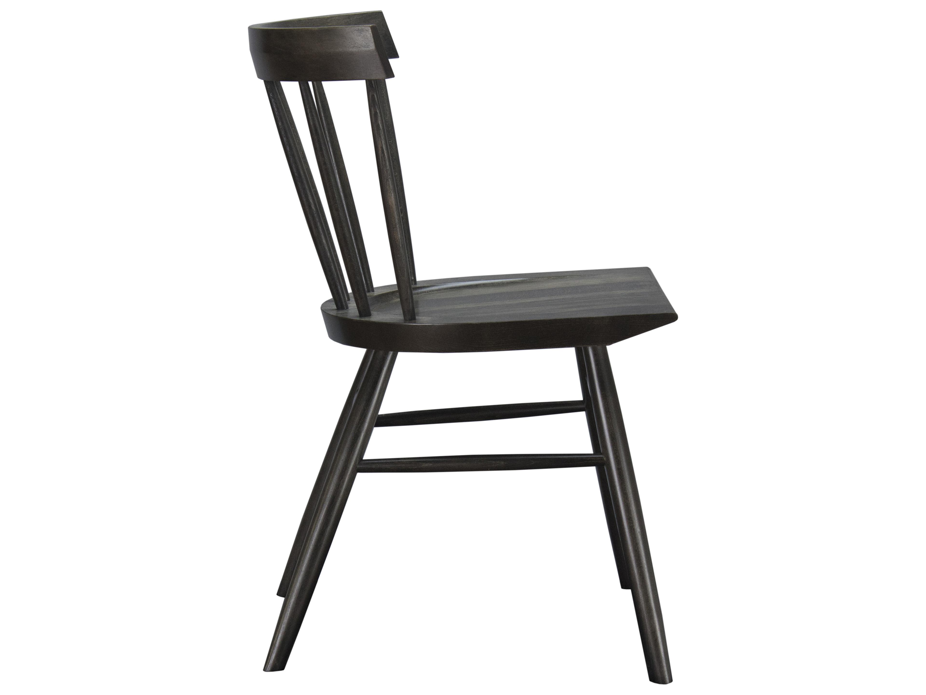 Saloom Noah Beech Wood Black Armless Dining Chair