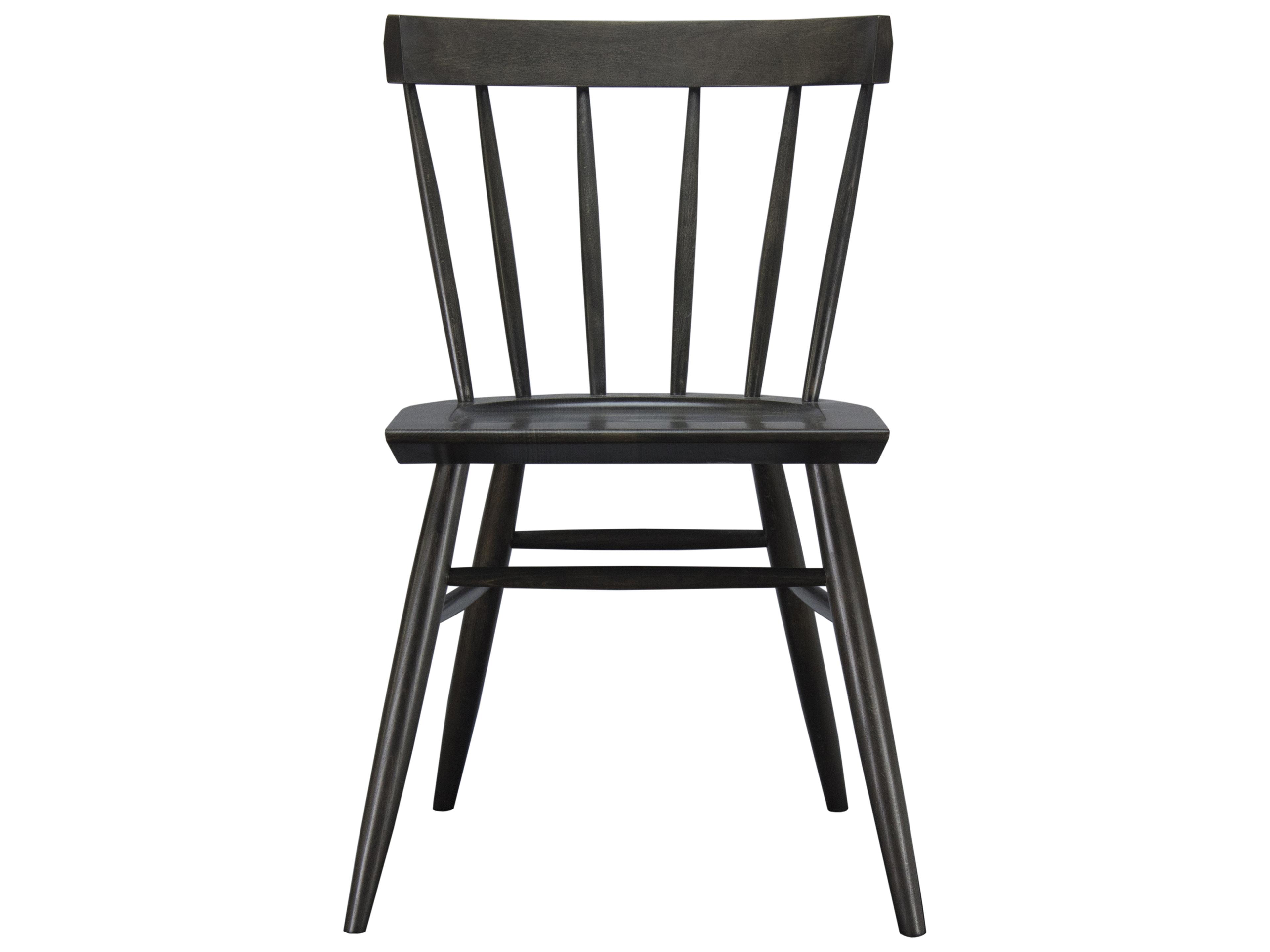 Saloom Noah Beech Wood Black Armless Dining Chair
