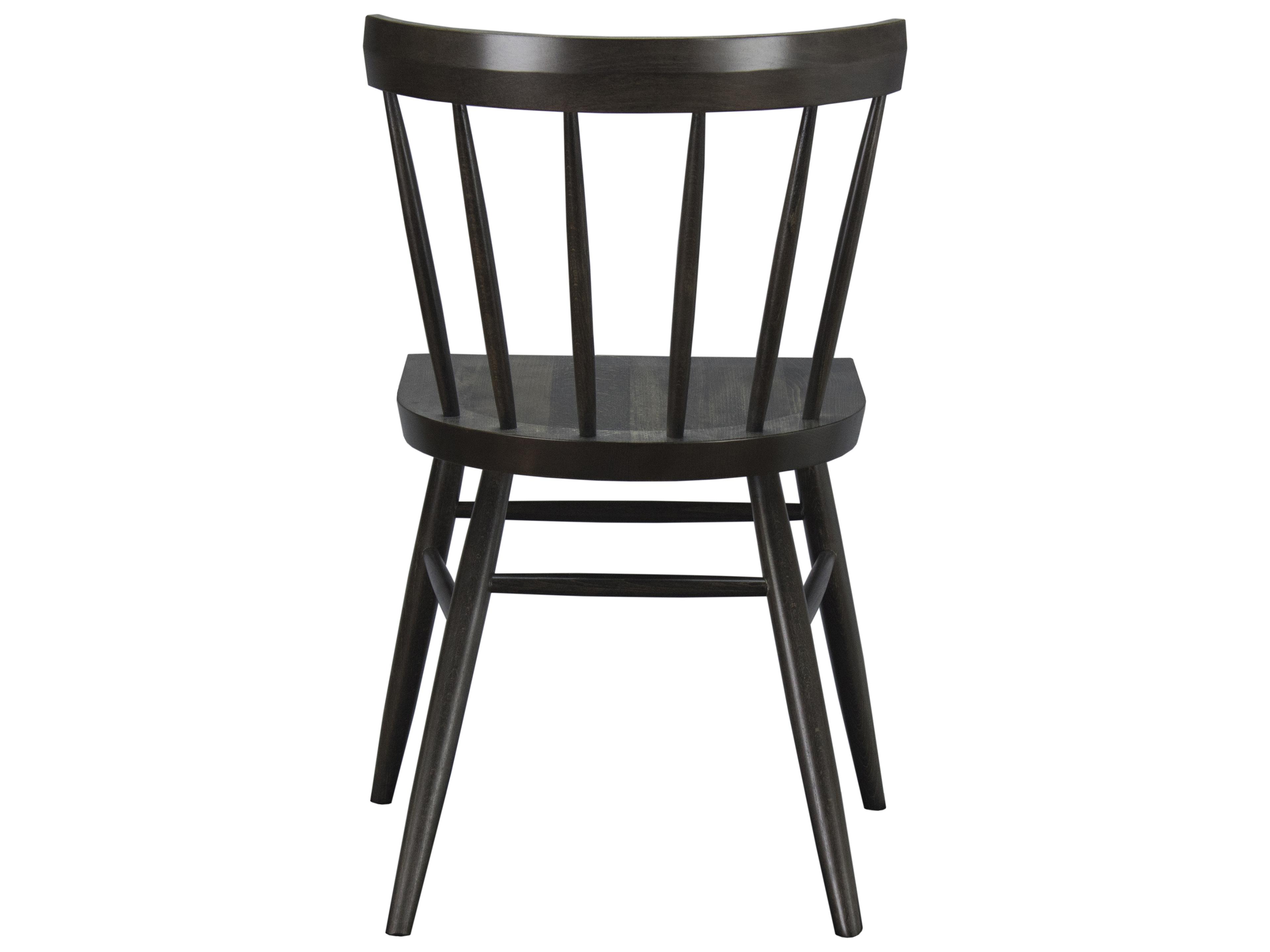 Saloom Noah Beech Wood Black Armless Dining Chair