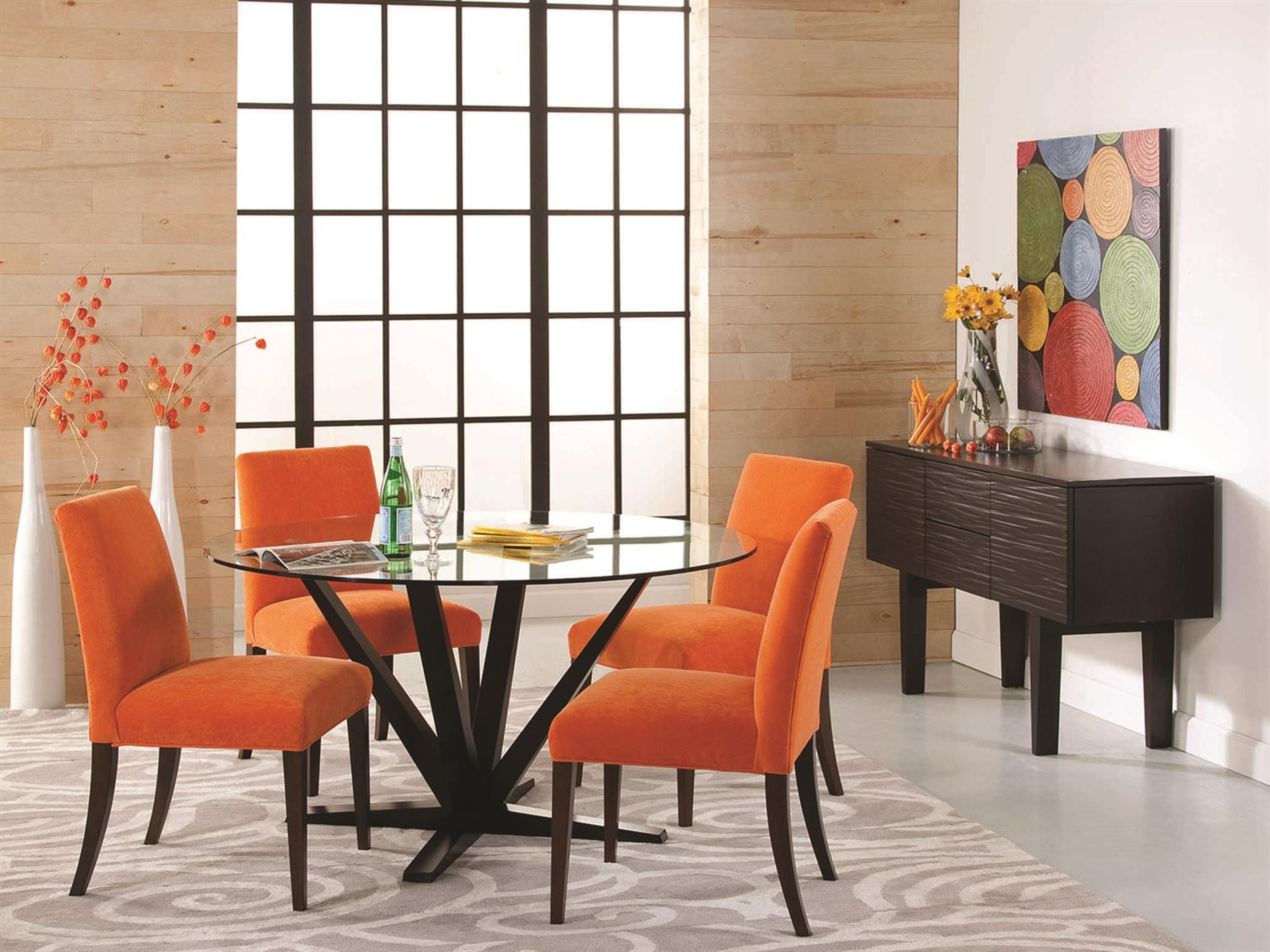 Saloom Skyline Aura Glass Dining Table