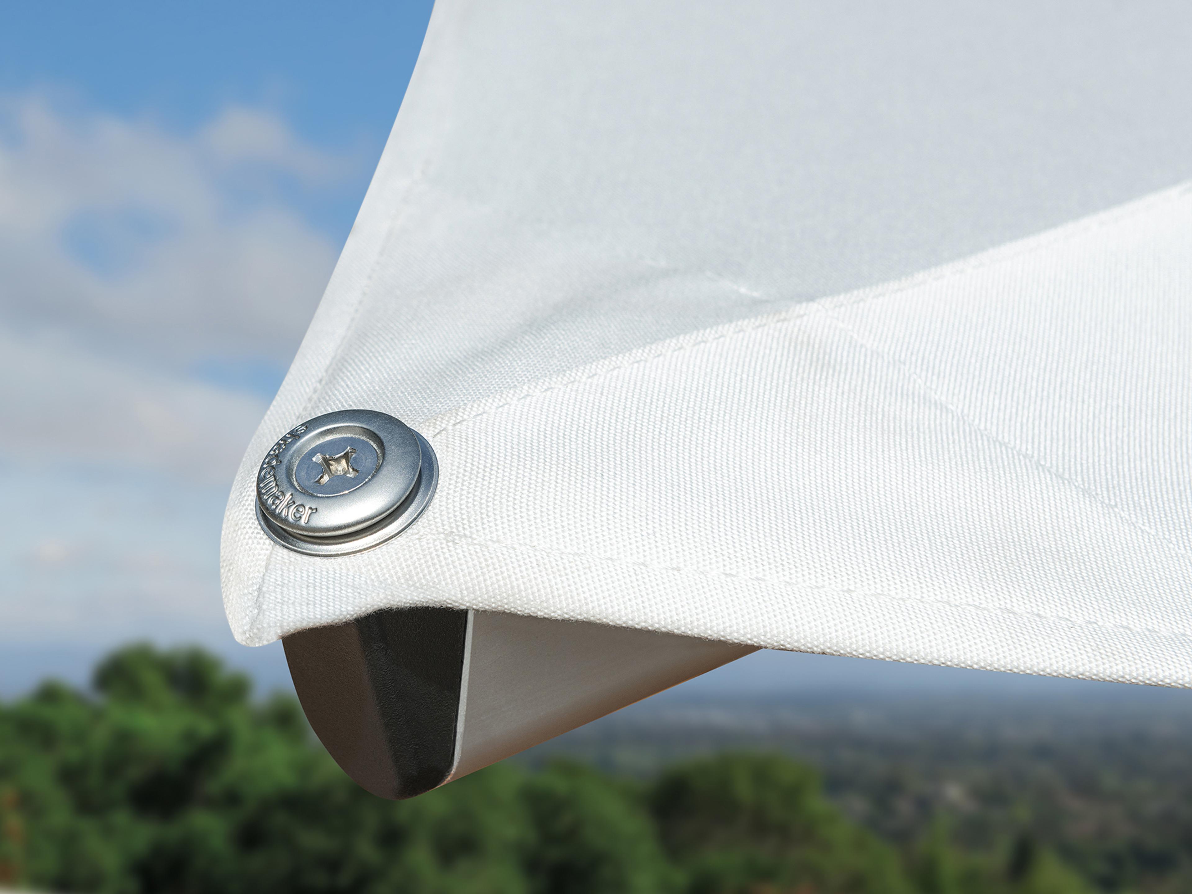 Shademaker Astral Aluminum 13 Foot Square Crank Lift Outdoor Umbrella