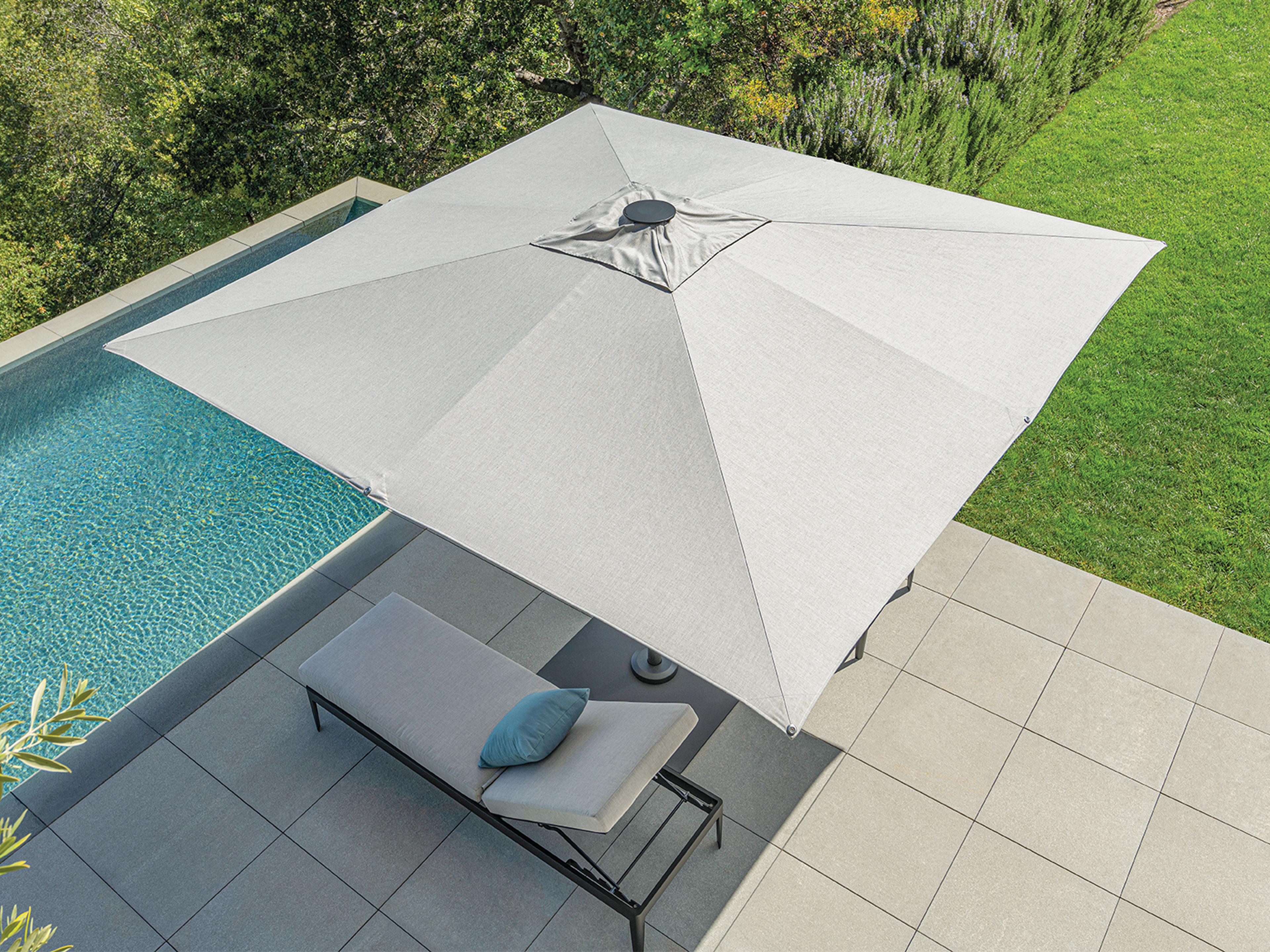 Shademaker Atlas 10 Foot Square Crank Lift Patio Umbrella