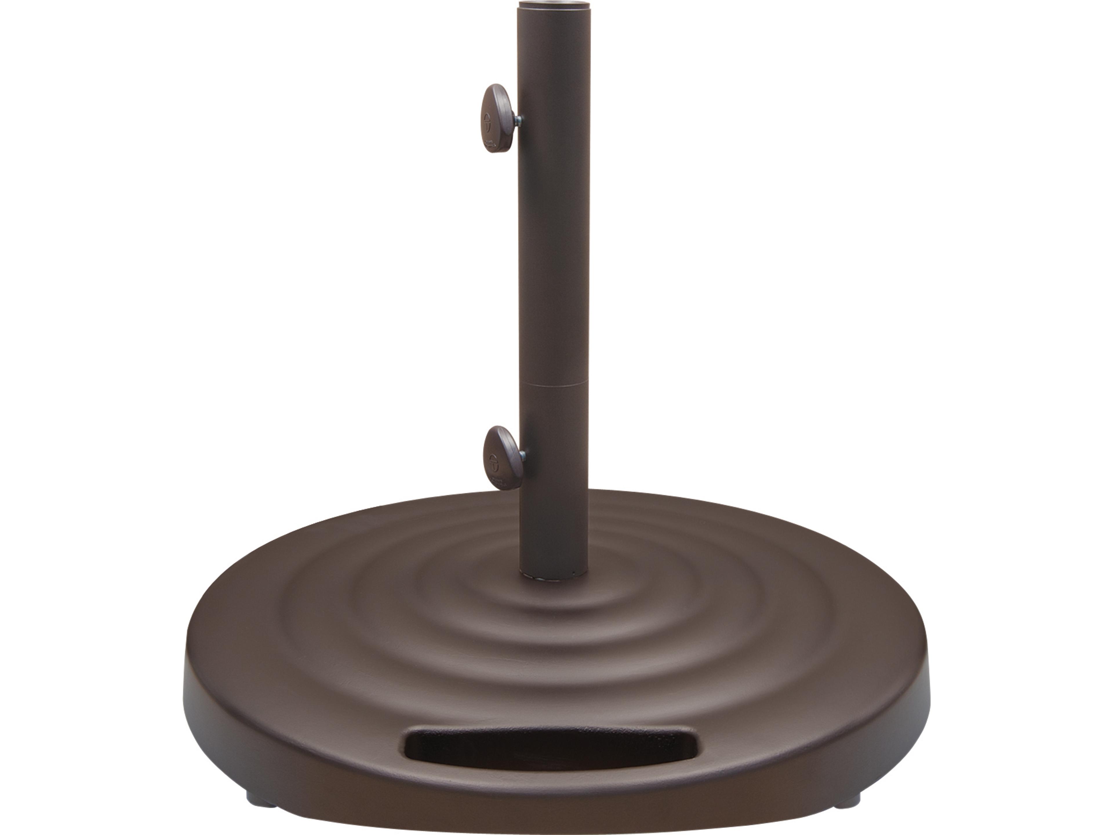 Monaco Cast Aluminum Round Umbrella Base 100lbs with Wheels