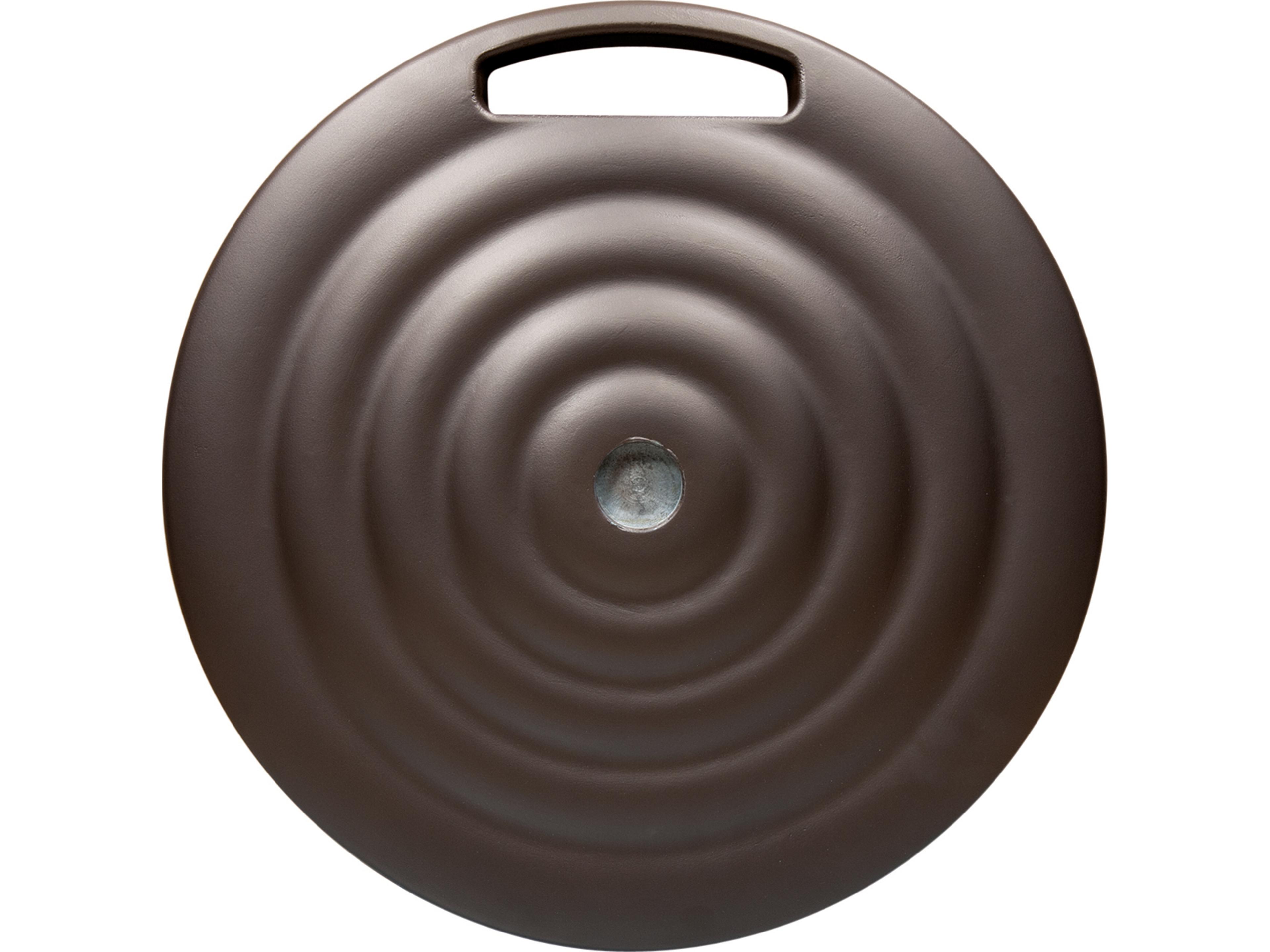 Shademaker Monaco Cast Aluminum Round Umbrella 100lbs Base with Wheels & Handle