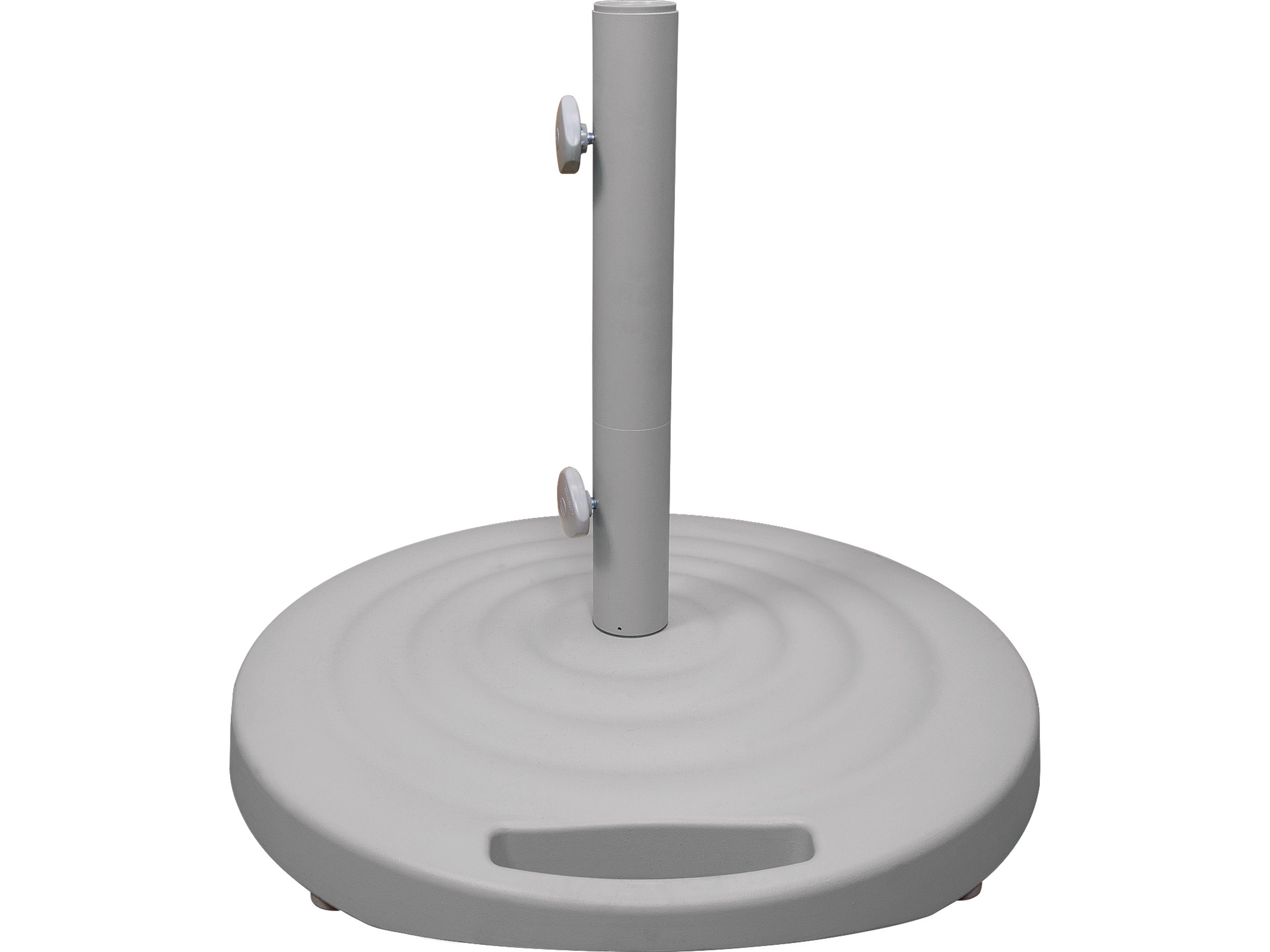 Shademaker Monaco Cast Aluminum Round Umbrella 100lbs Base with Wheels & Handle