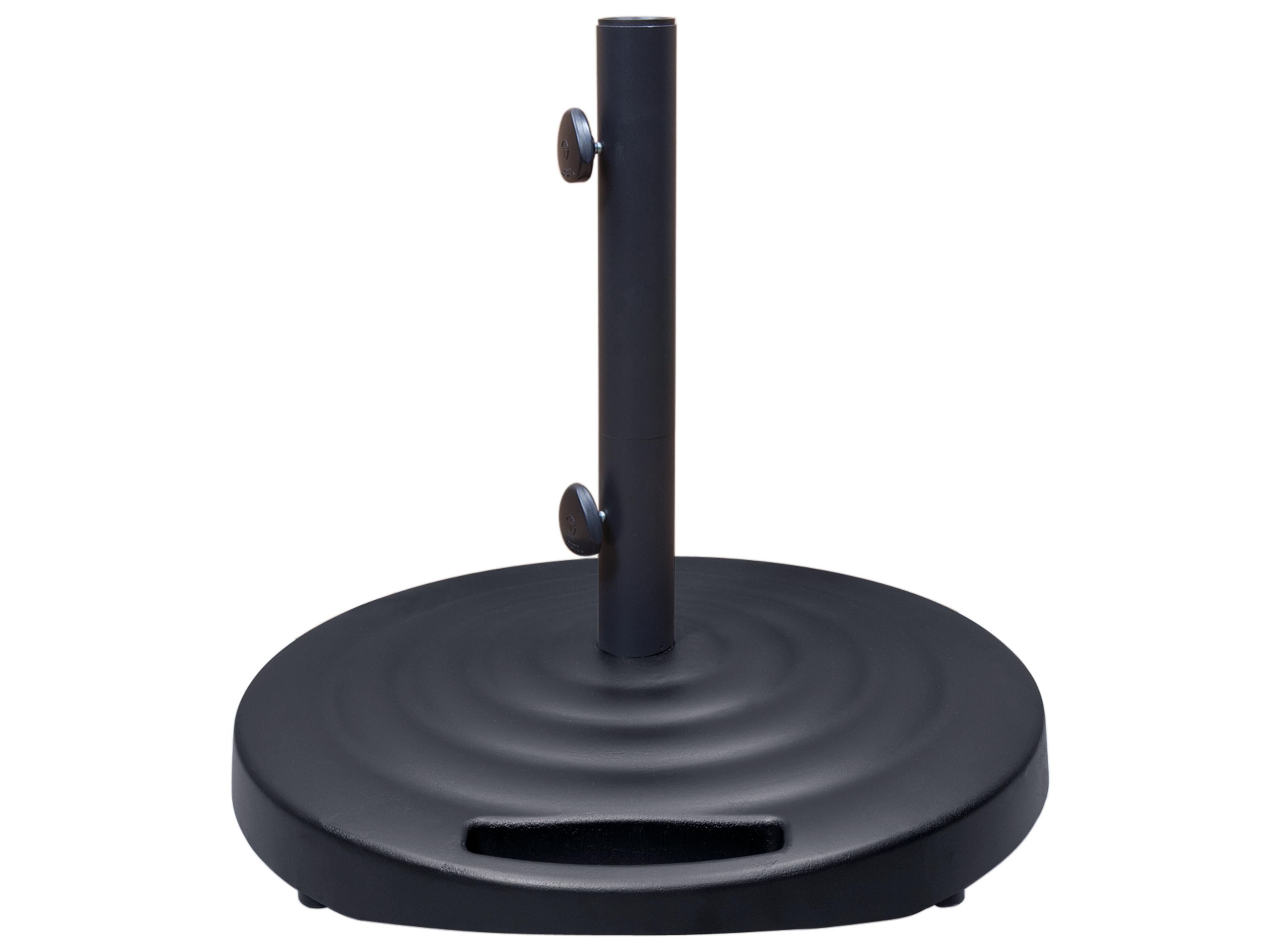 Shademaker Monaco Cast Aluminum Round Umbrella 100lbs Base with Wheels & Handle