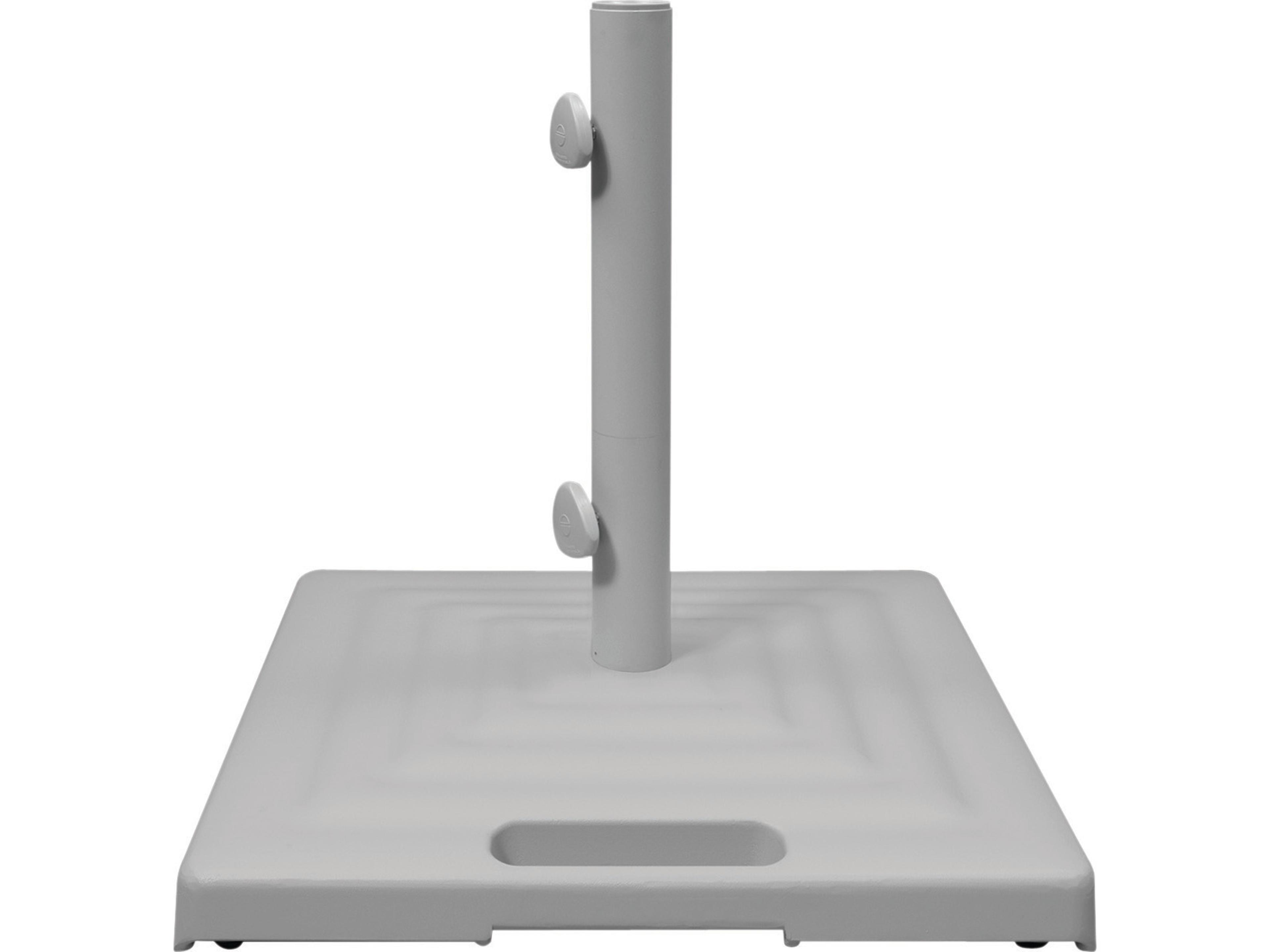 Shademaker Monaco Cast Aluminum Square Umbrella 100lbs Base with Wheels & Handle