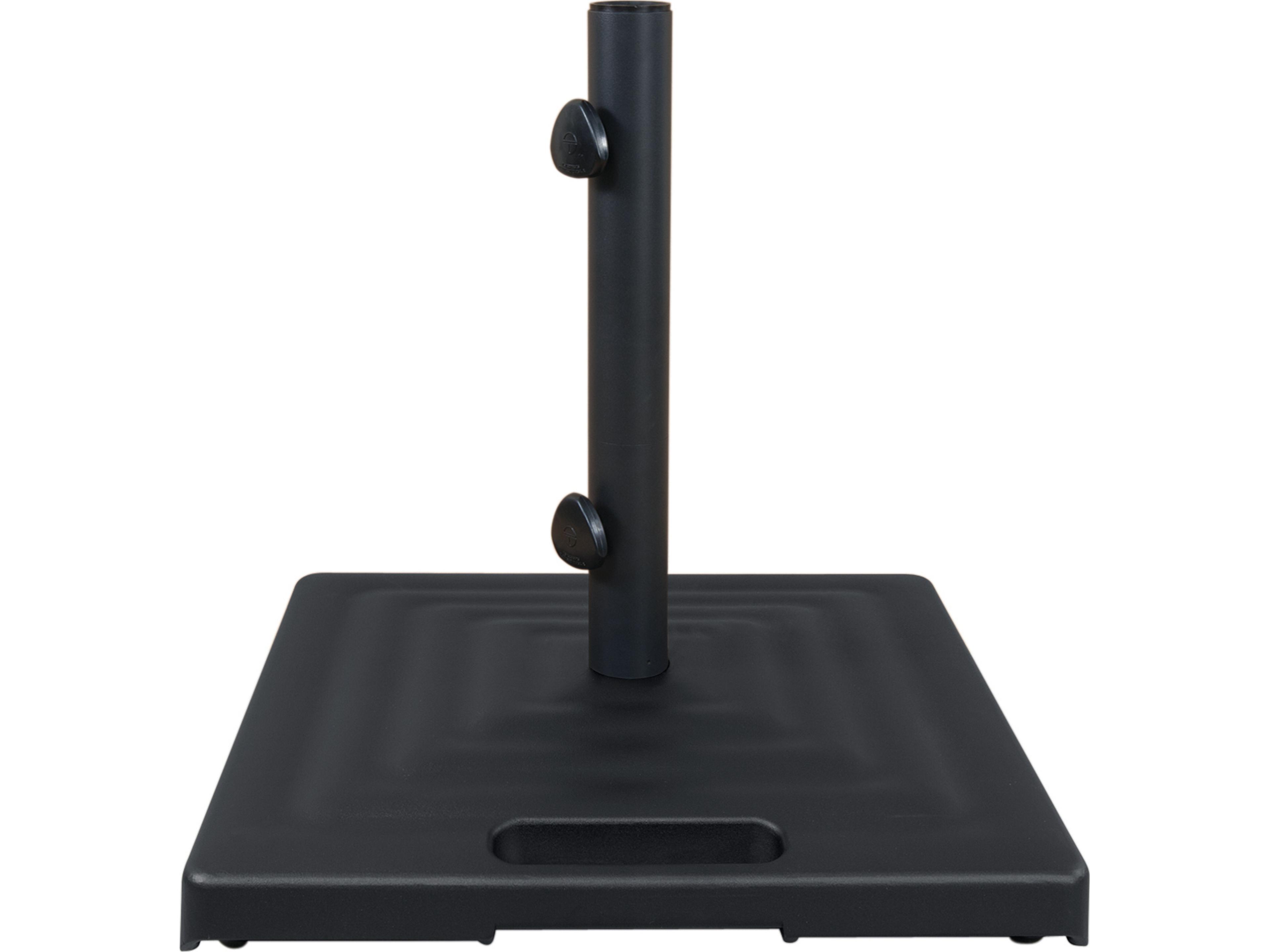 Shademaker Monaco Cast Aluminum Square Umbrella 100lbs Base with Wheels & Handle