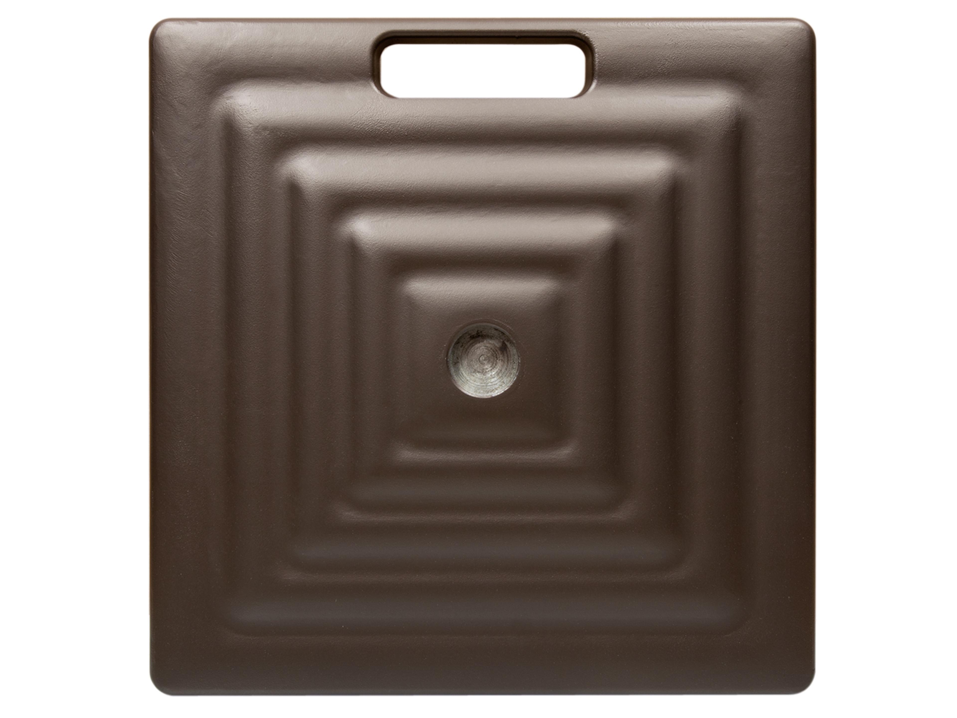 Shademaker Monaco Cast Aluminum Square Umbrella 100lbs Base with Wheels & Handle