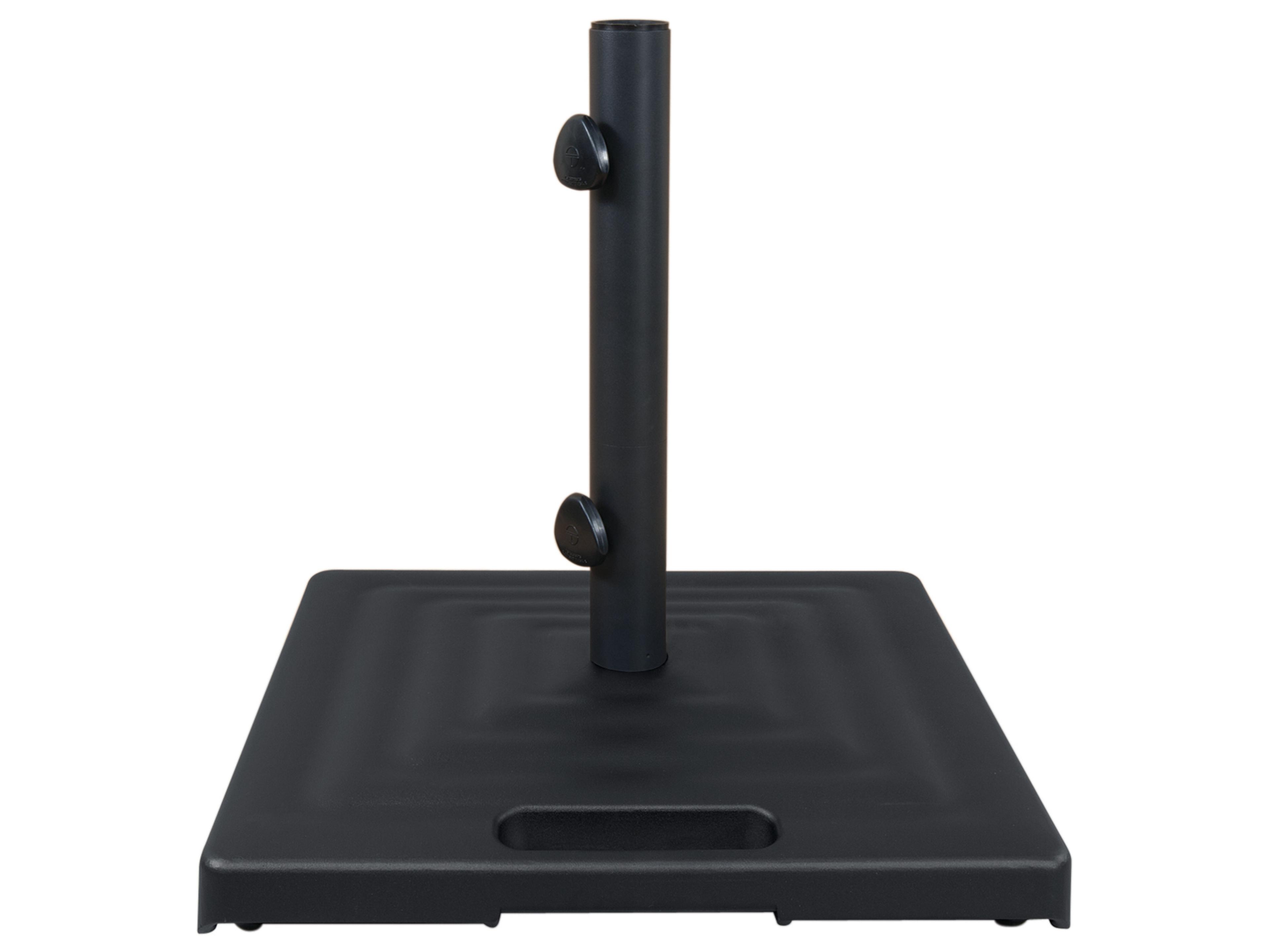 Shademaker Monaco Cast Aluminum Square Umbrella 100lbs Base with Wheels & Handle