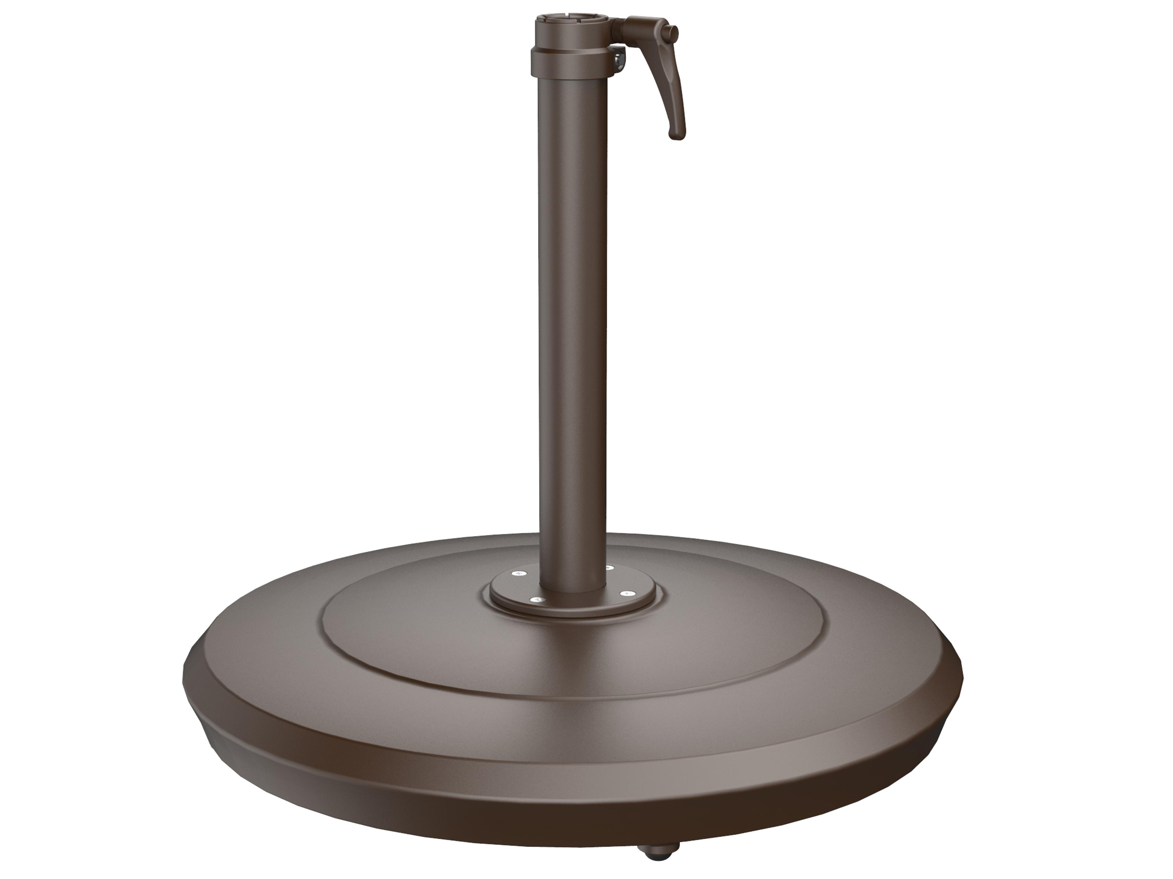 Shademaker Aurora Cast Aluminum Umbrella 100lbs Base with Wheels