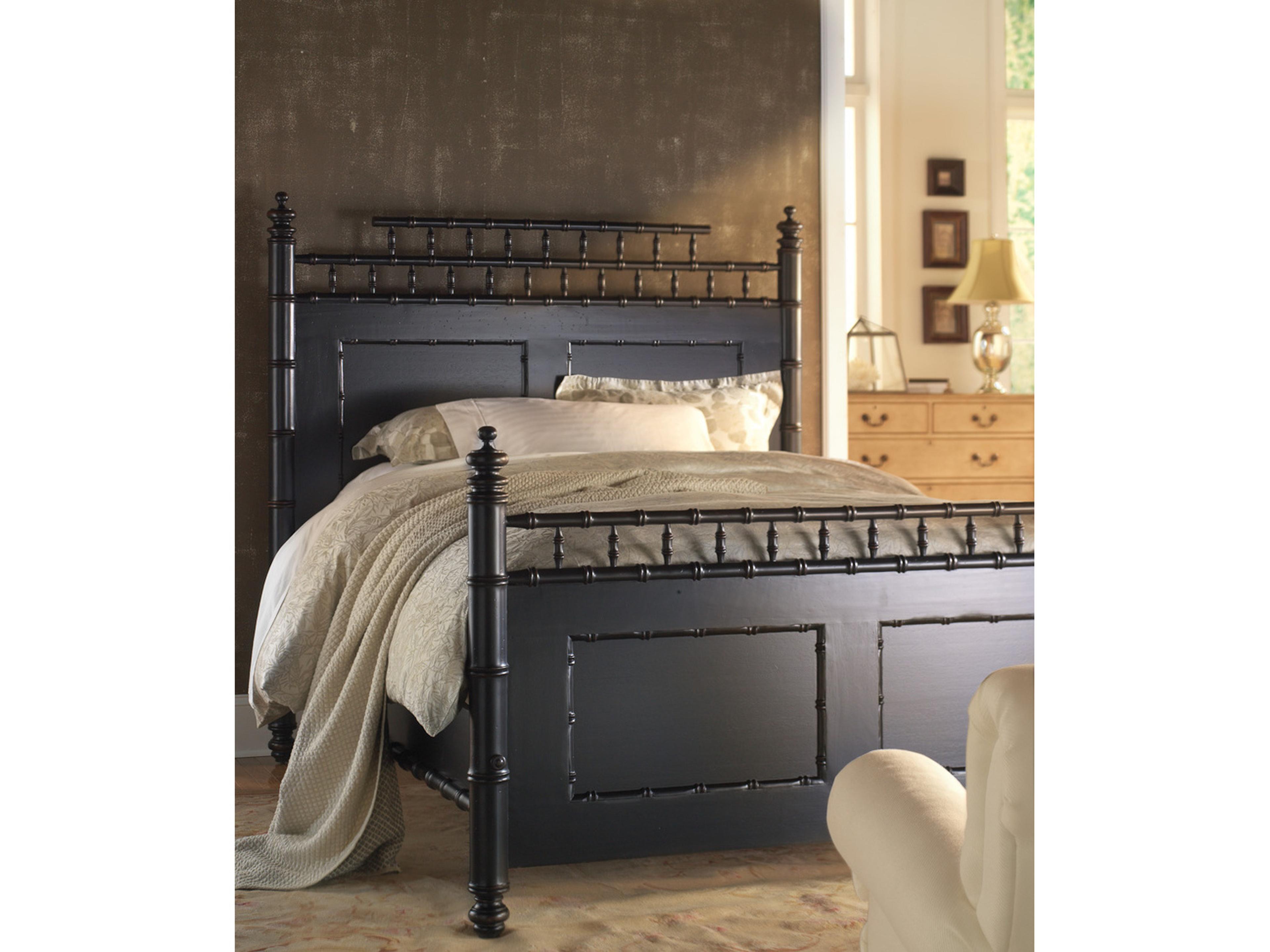 Savannah Black Mahogany Wood Twin Poster Bed