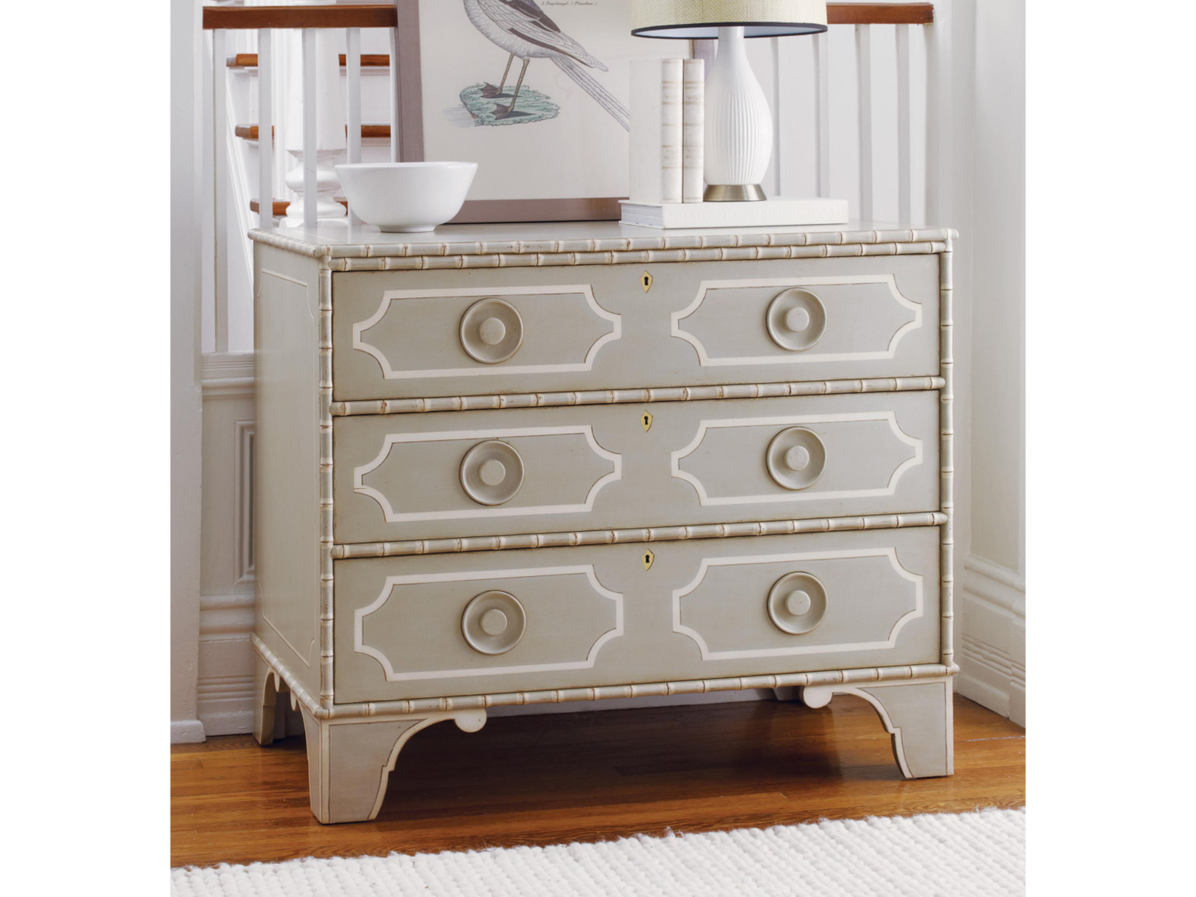 Little Pine Key Gray Mahogany Wood Accent Chest