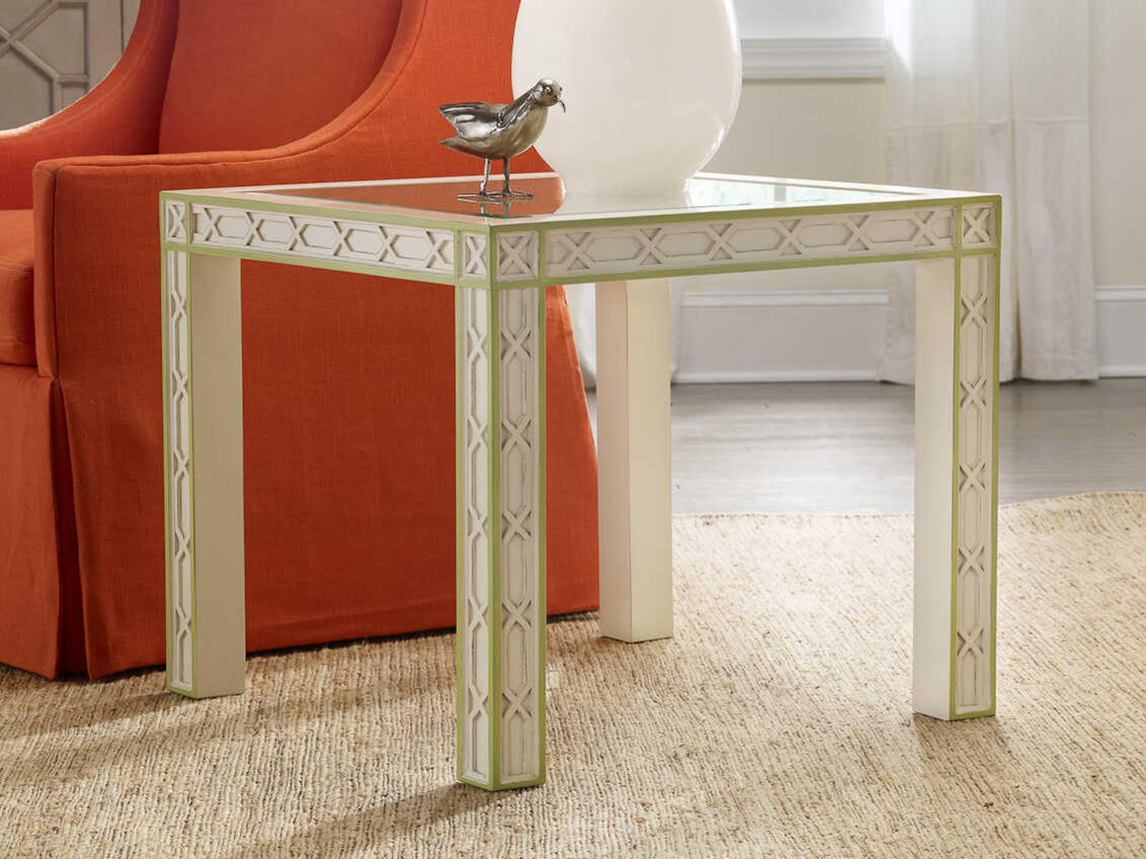 Corolla Square Glass End Table