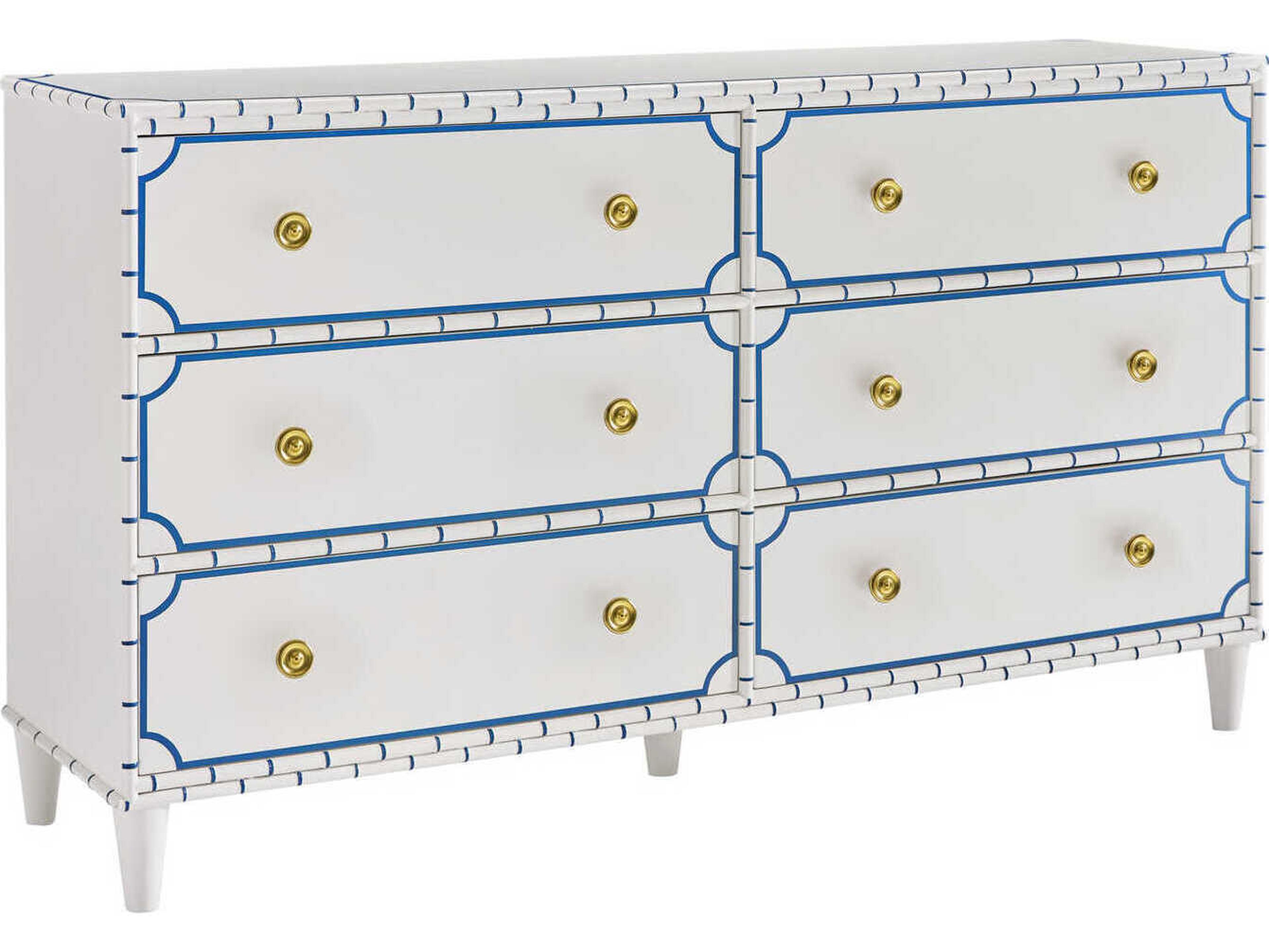 Greenwich 6-Drawers White Double Dresser