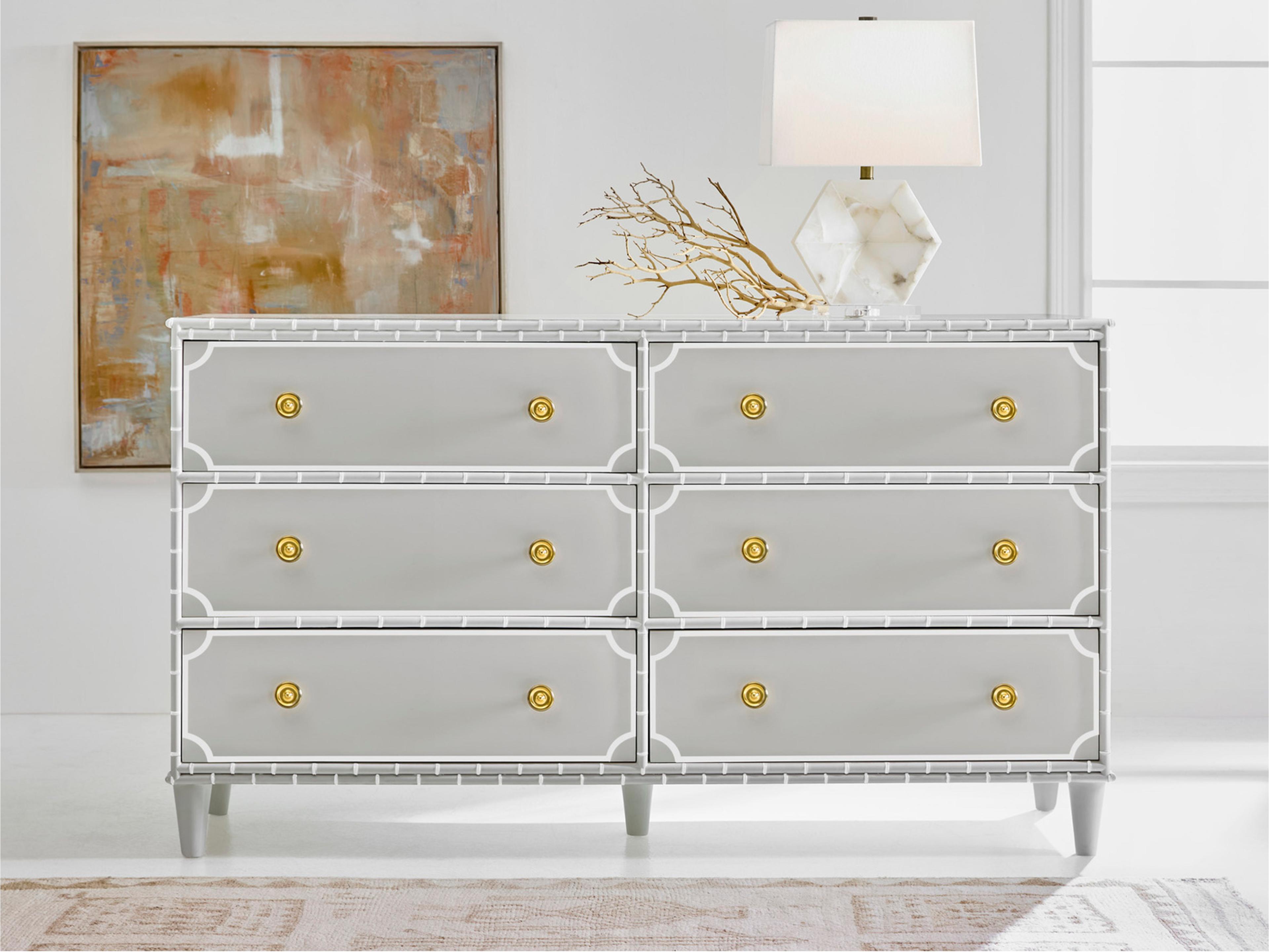 Greenwich 6-Drawers Gray Double Dresser