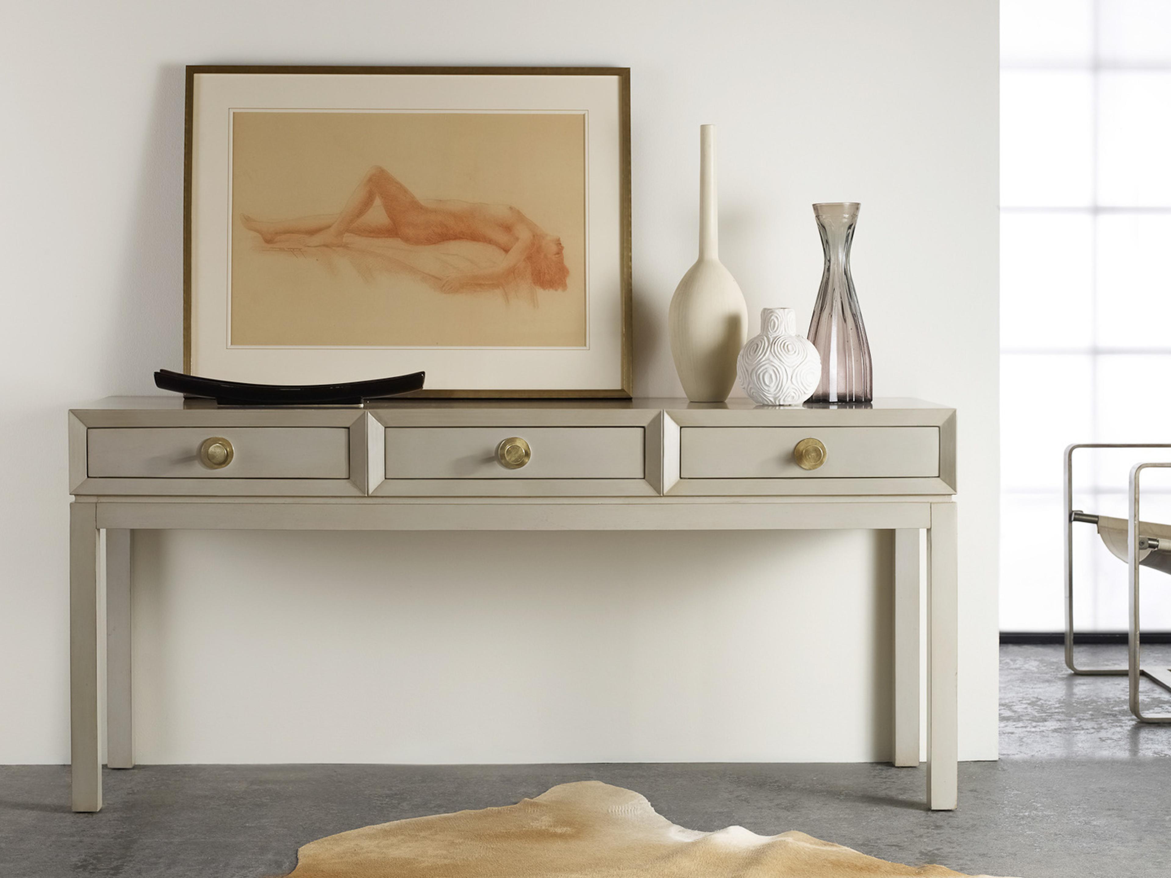 Mod Rectangular Wood Console Table