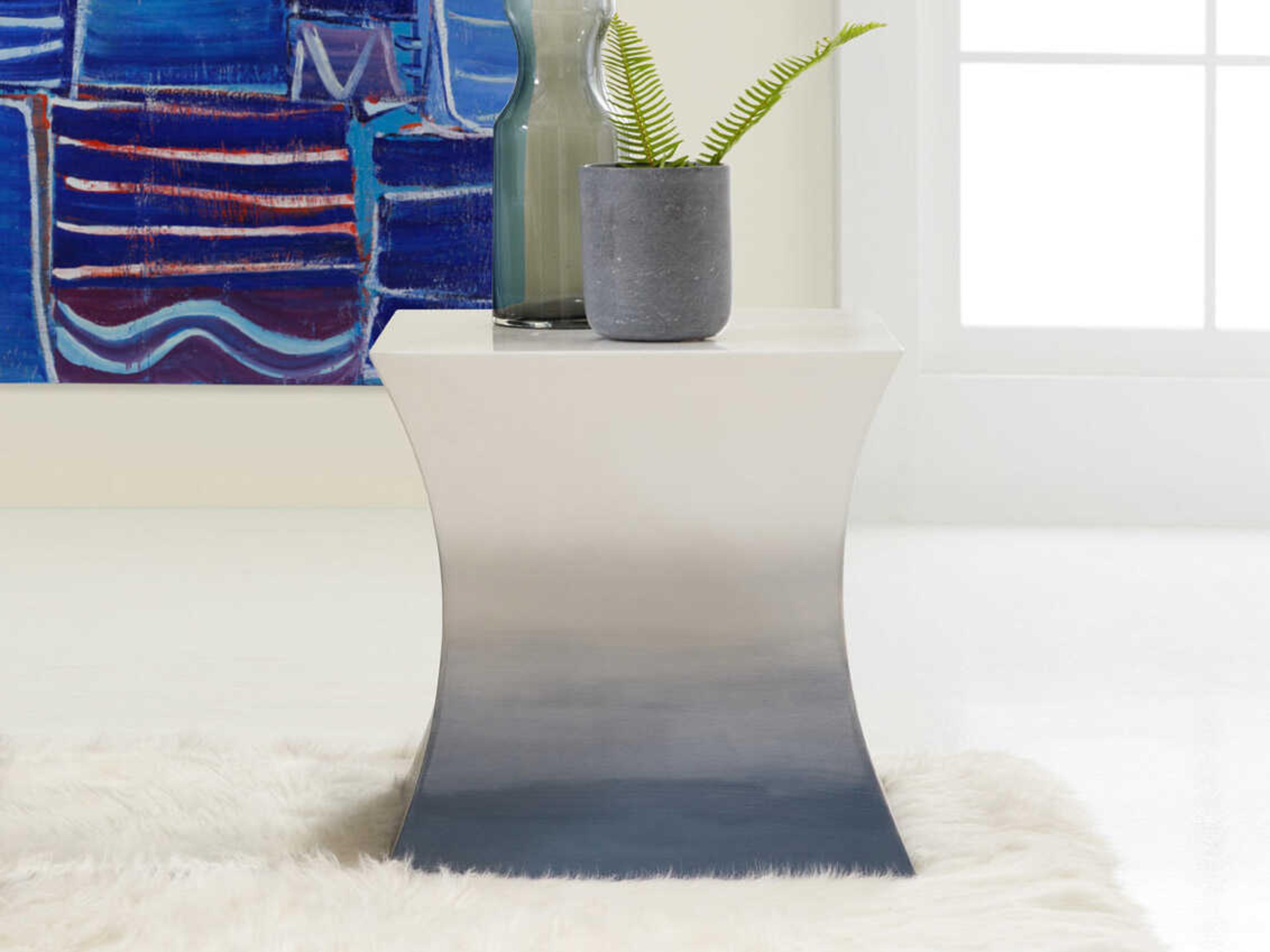 Ocean Rift Square Resin End Table