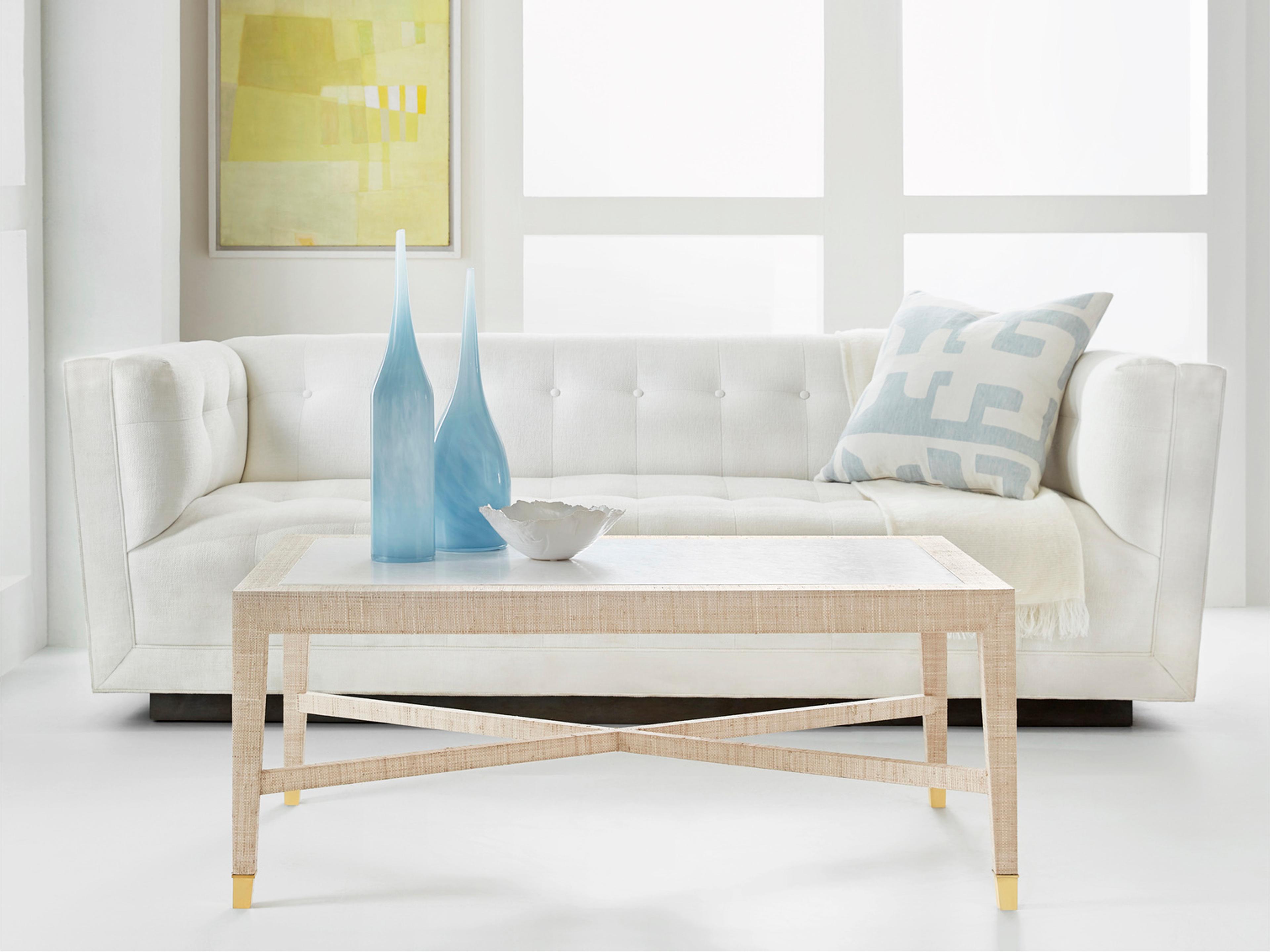 Palmetto Rectangular Stone Coffee Table