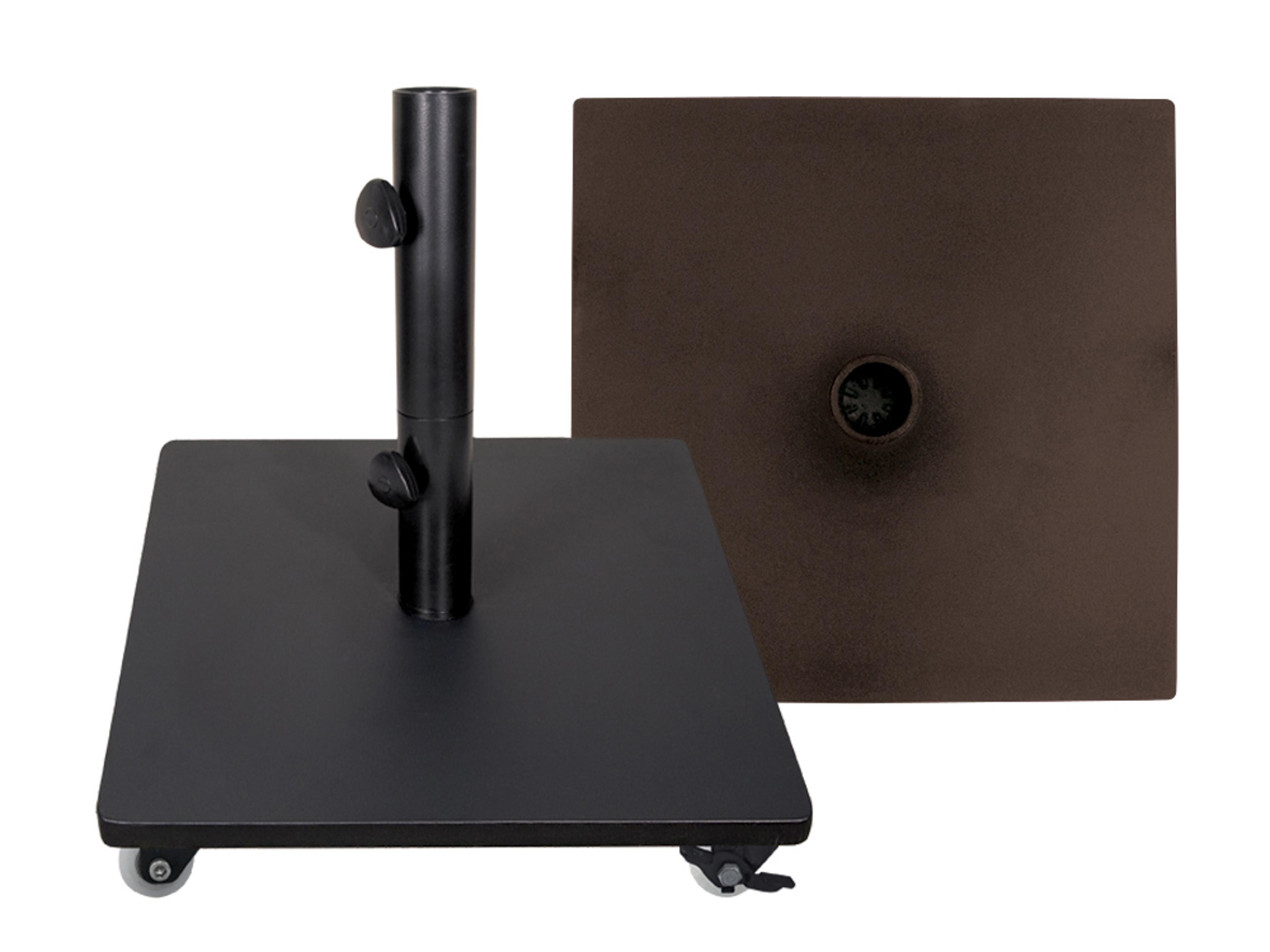 Square Steel Umbrella Base with Wheels 120 lbs