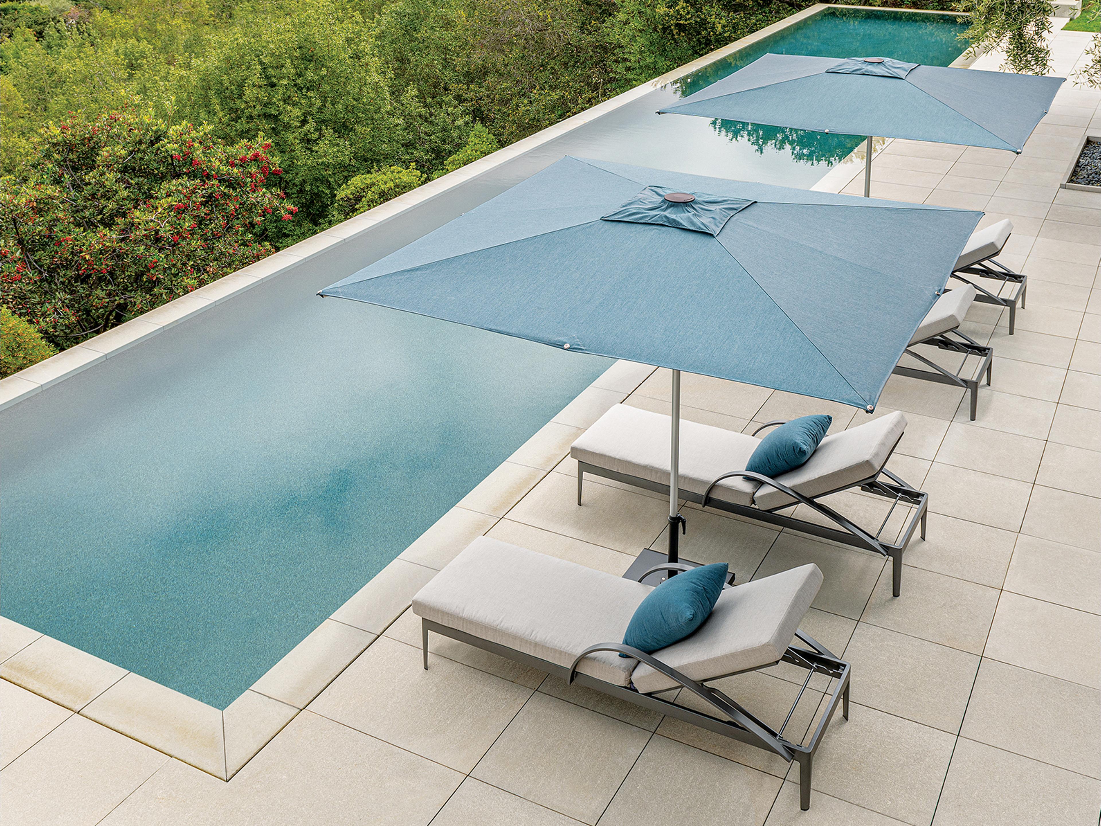 Libra Aluminum 9 Foot Square Patio Umbrella