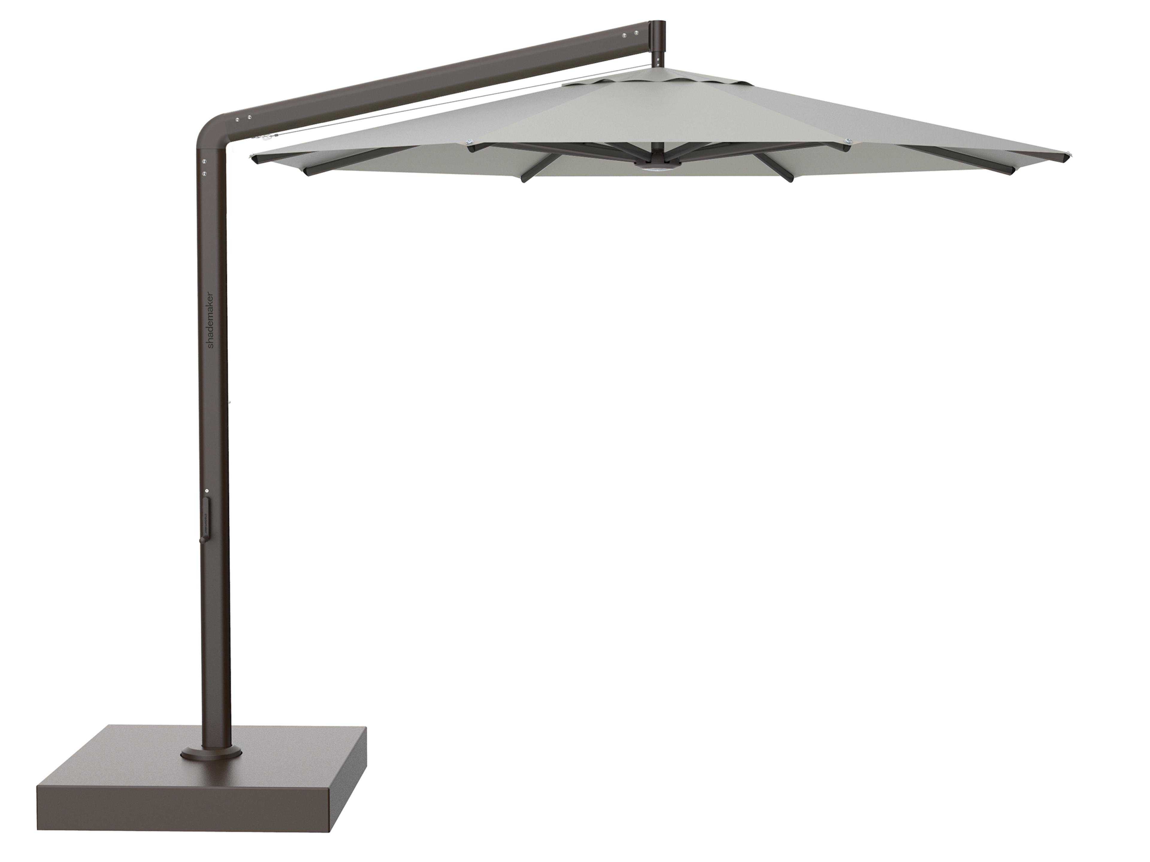 Shademaker Orion Aluminum 10 Foot Octagon Crank Lift Outdoor Patio Umbrella