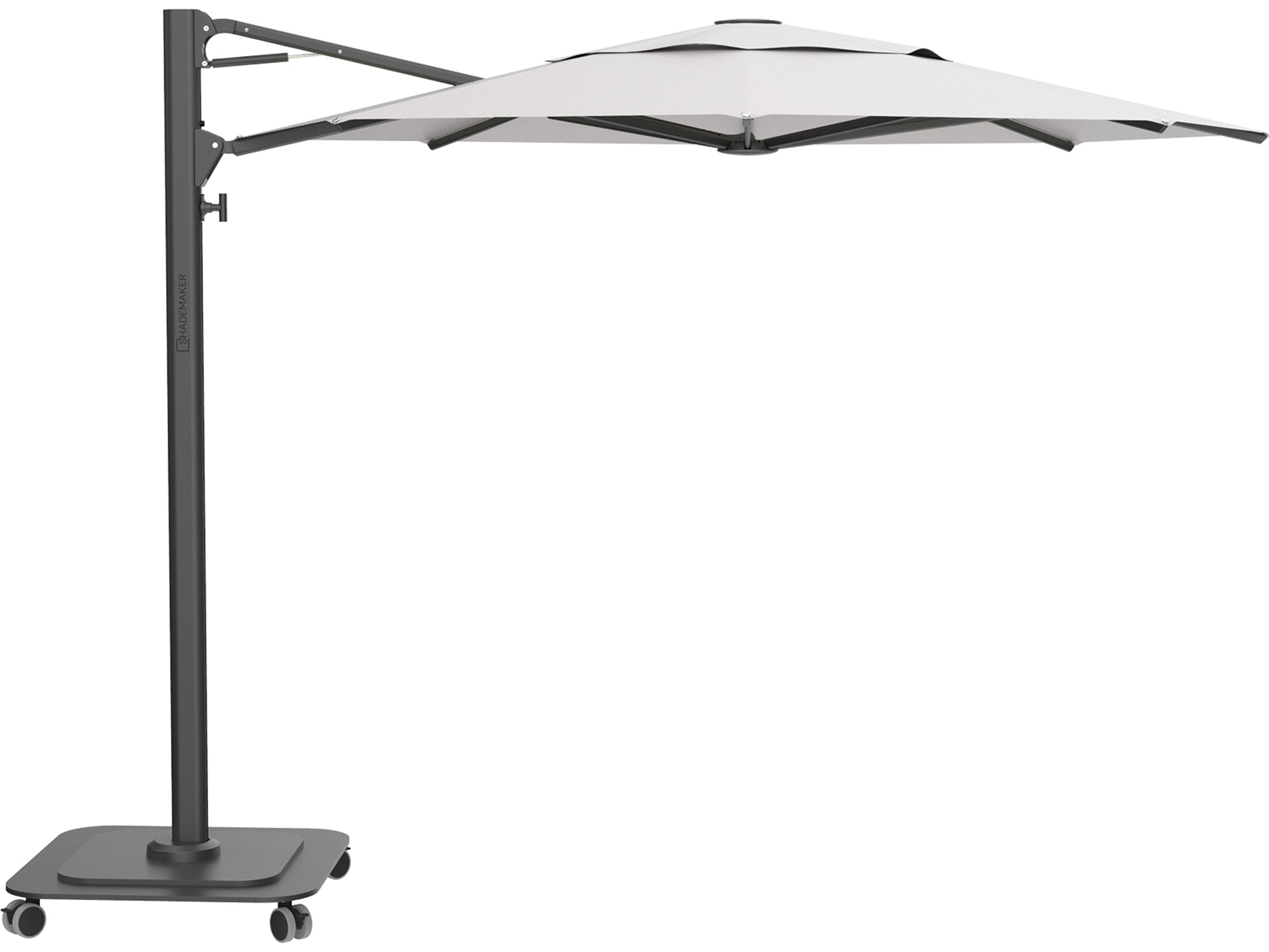 Shademaker Taurus Aluminum 10" Foot Octagon Crank Lift Umbrella