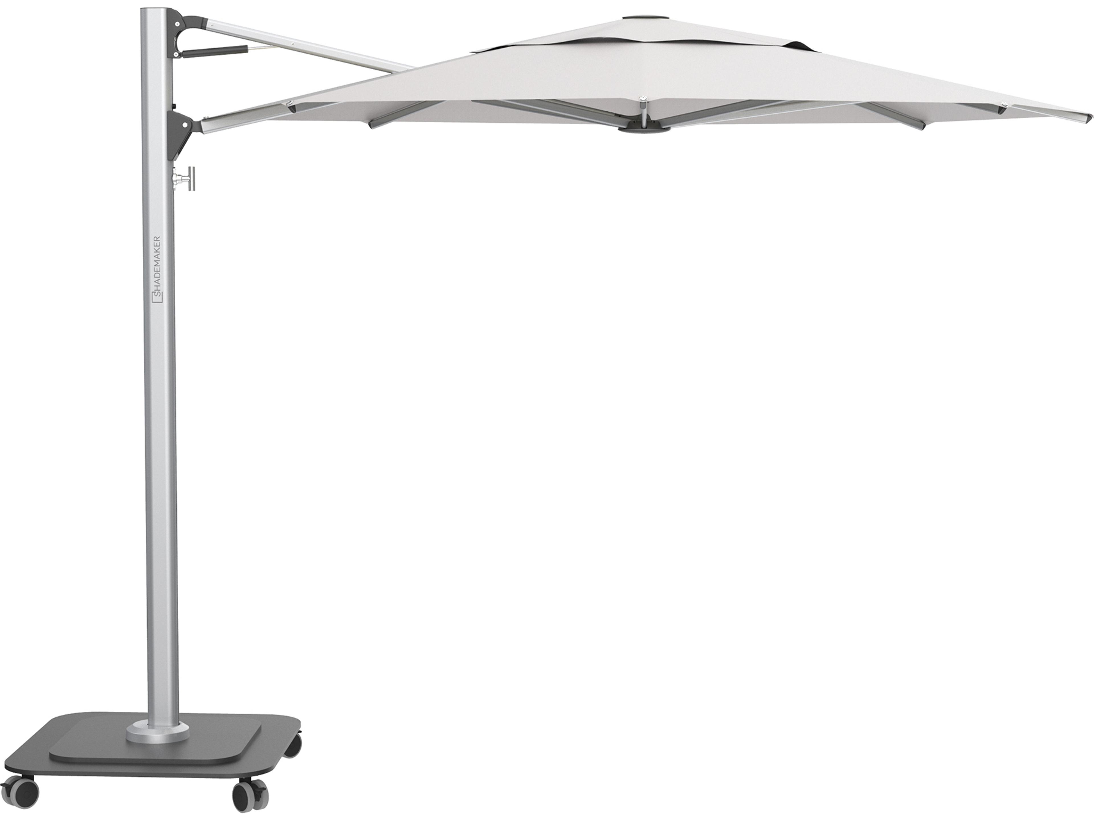 Shademaker Taurus Aluminum 10" Foot Octagon Crank Lift Umbrella