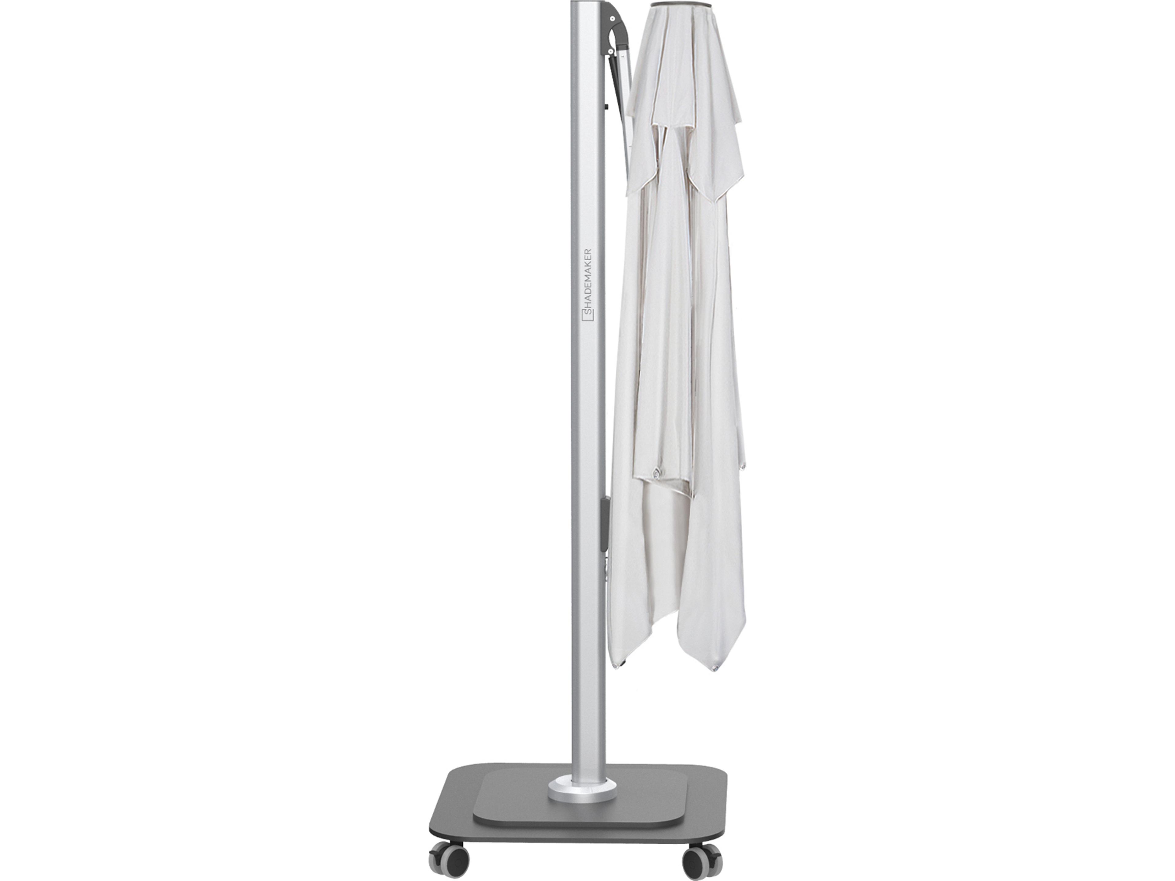 Shademaker Taurus Aluminum 10" Foot Square Crank Lift Outdoor Patio Umbrella