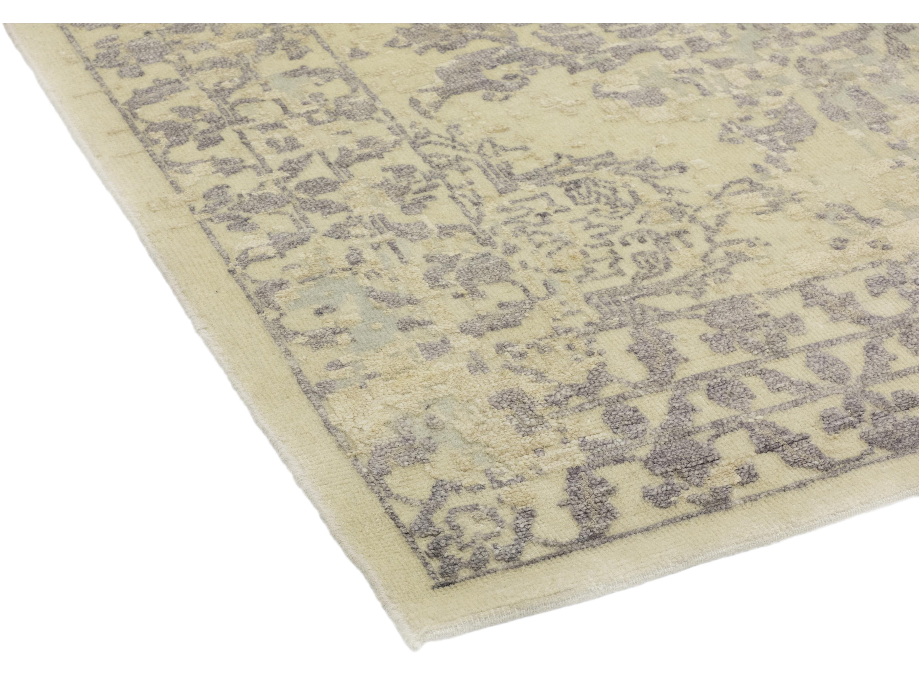 Solo Rugs Modern Damask Area Rug