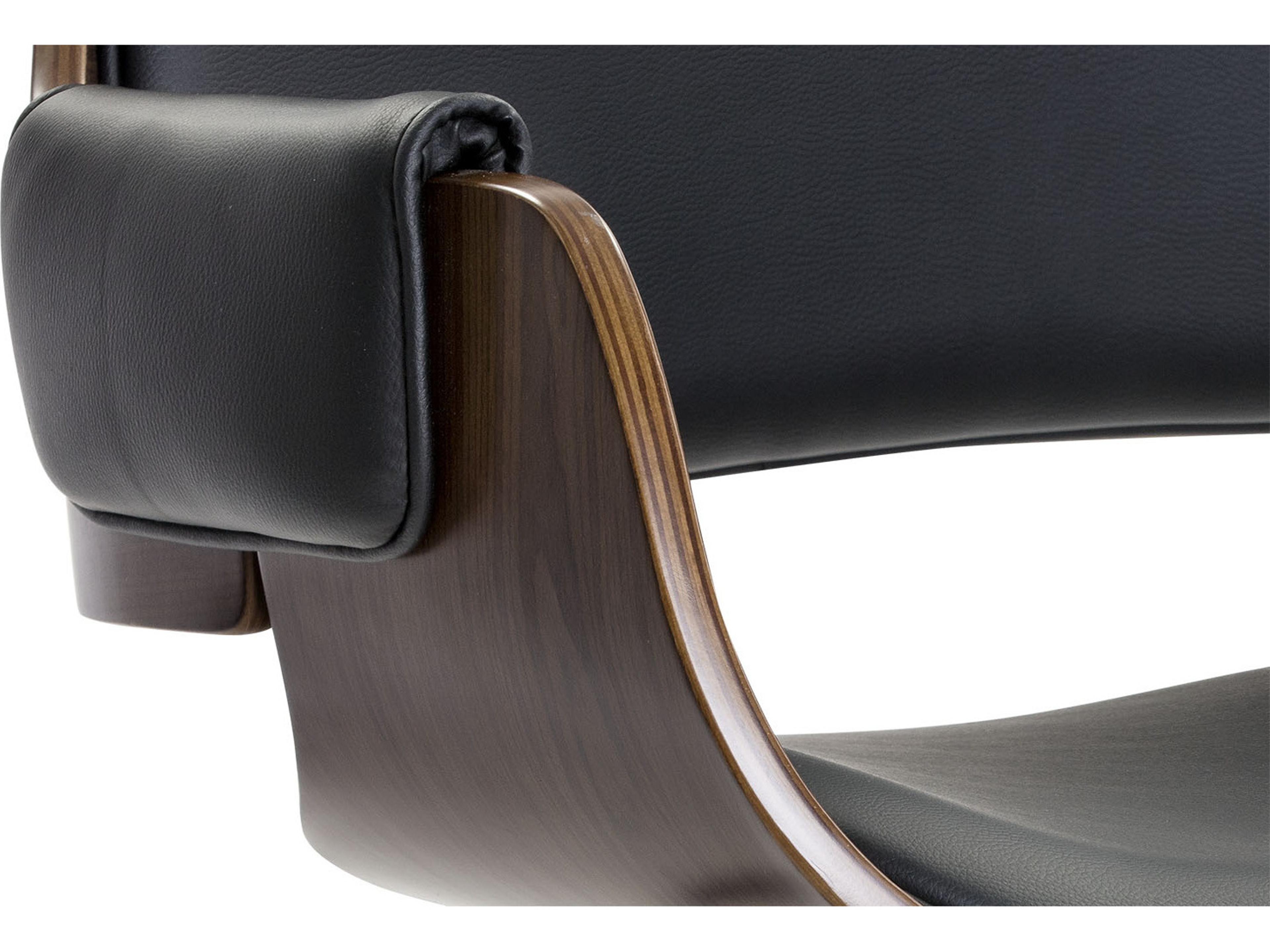 Sunpan Urban Unity Black Faux Leather Adjustable Swivel Computer Office Chair