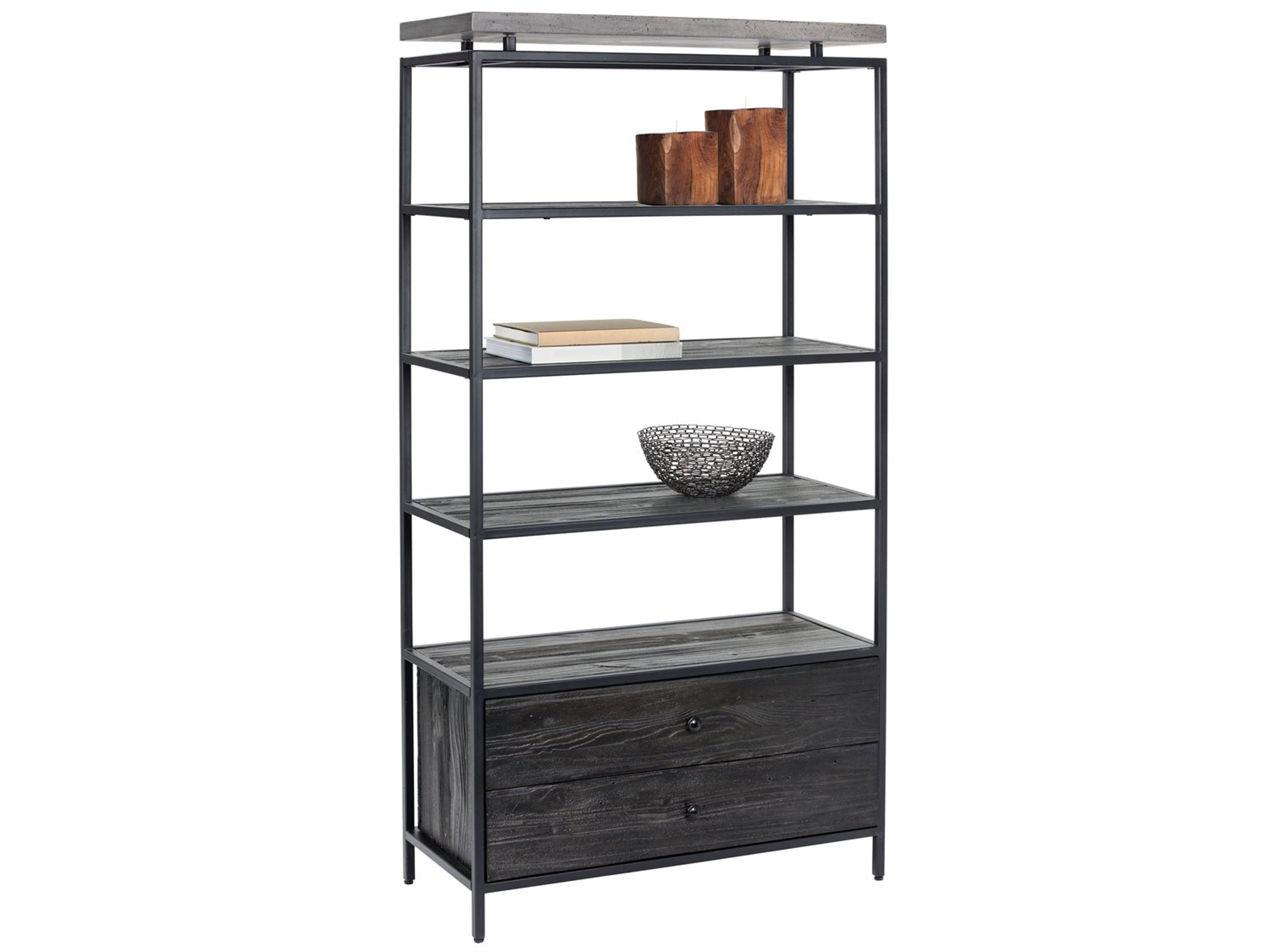 Sunpan Mixt Black Bookcase