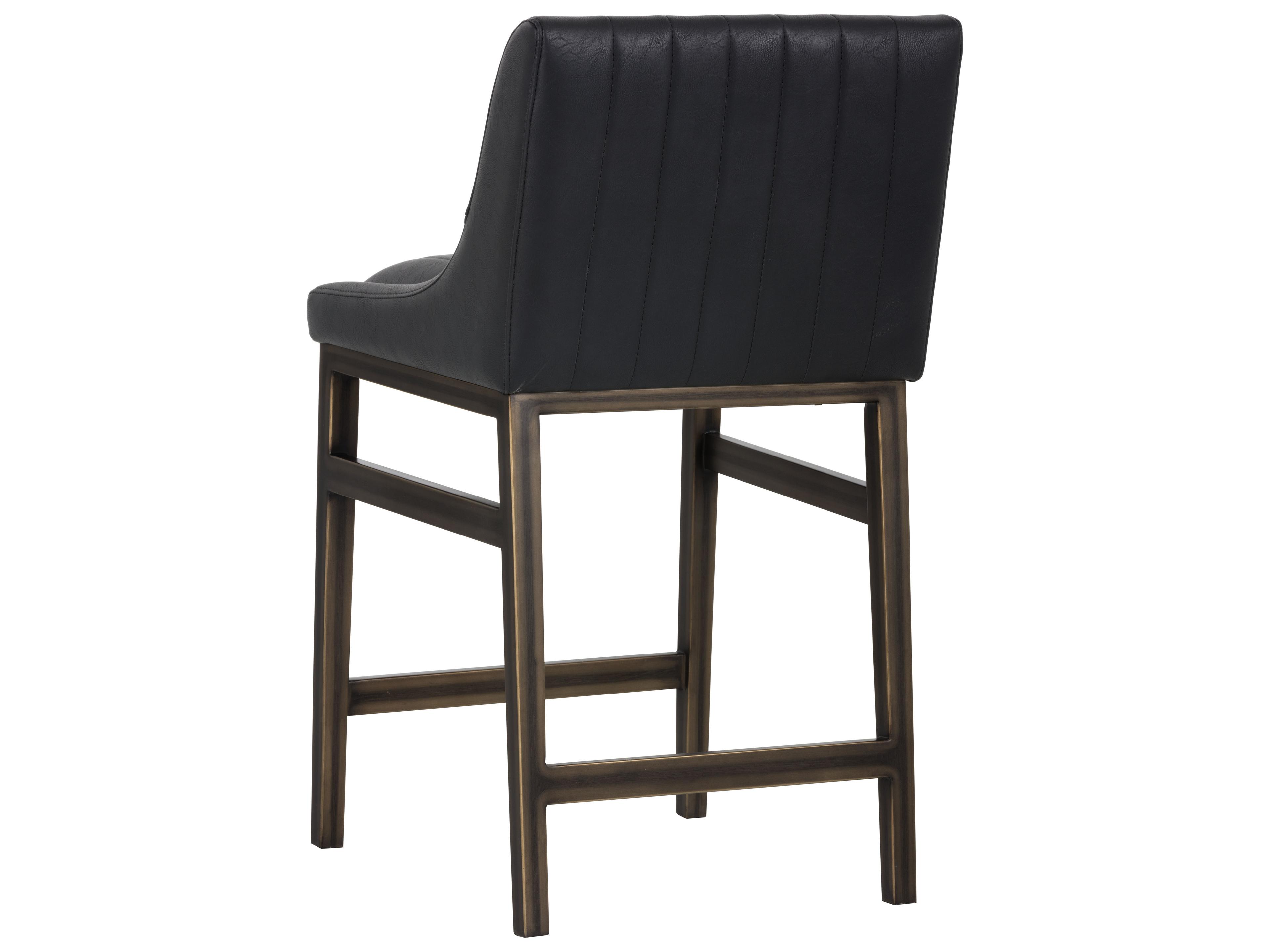 Sunpan Irongate Halden Vintage Black Rustic Bronze Counter Stool