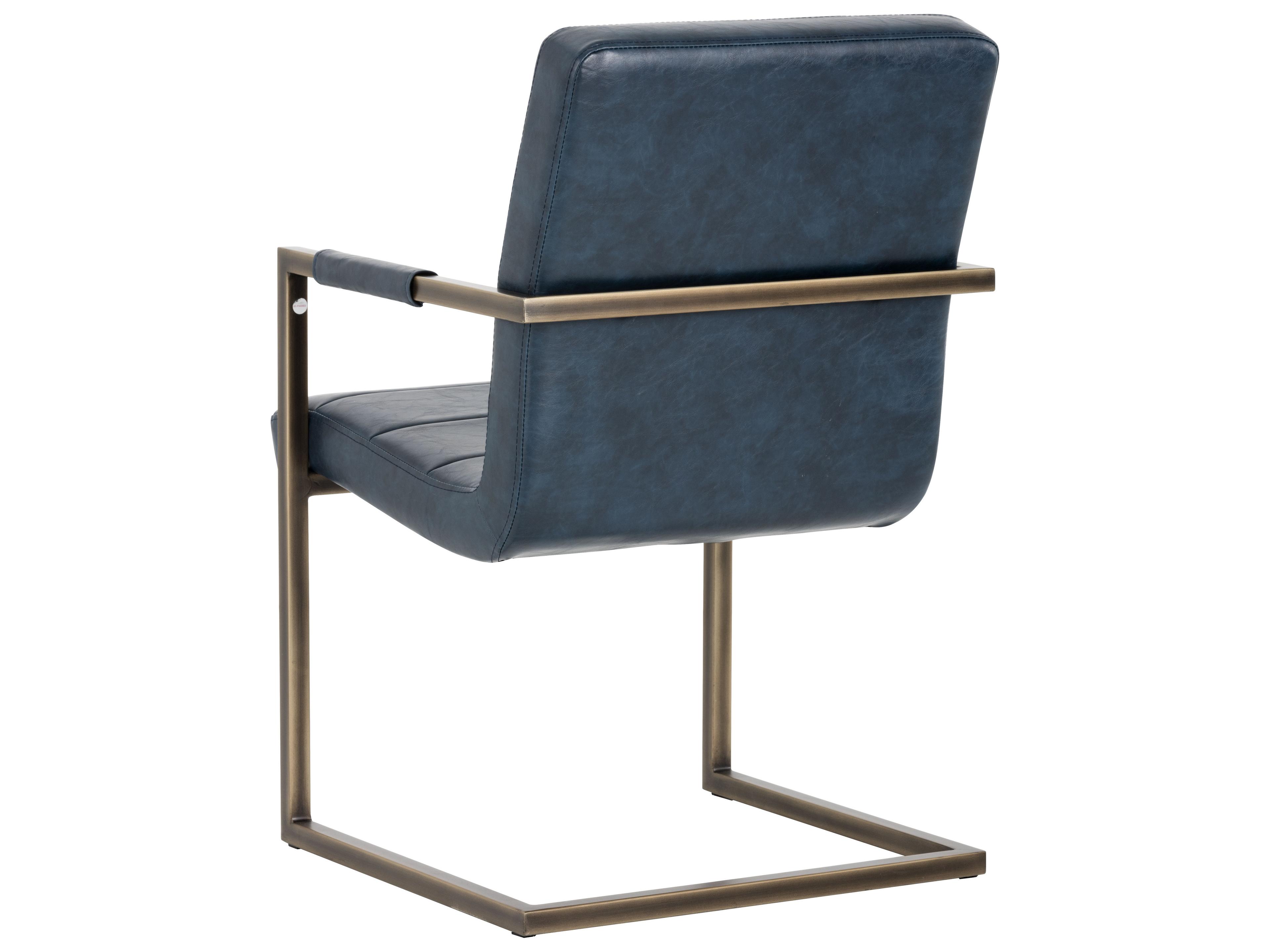 Sunpan Irongate Jafar Dining Armchair Vintage Blue