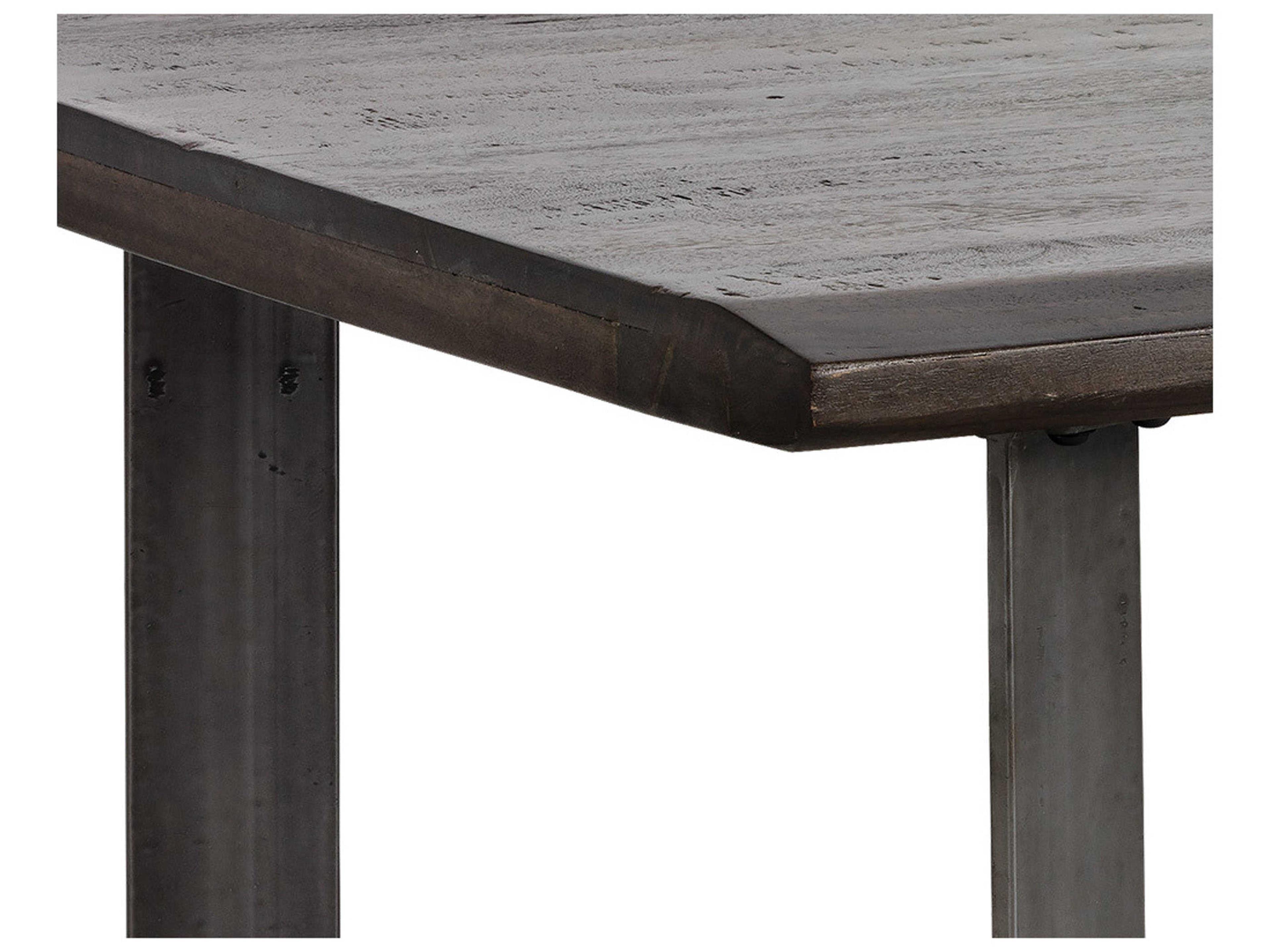 Sunpan Marley Rectangular Wood Brown Antique Gunmetal Coffee Table