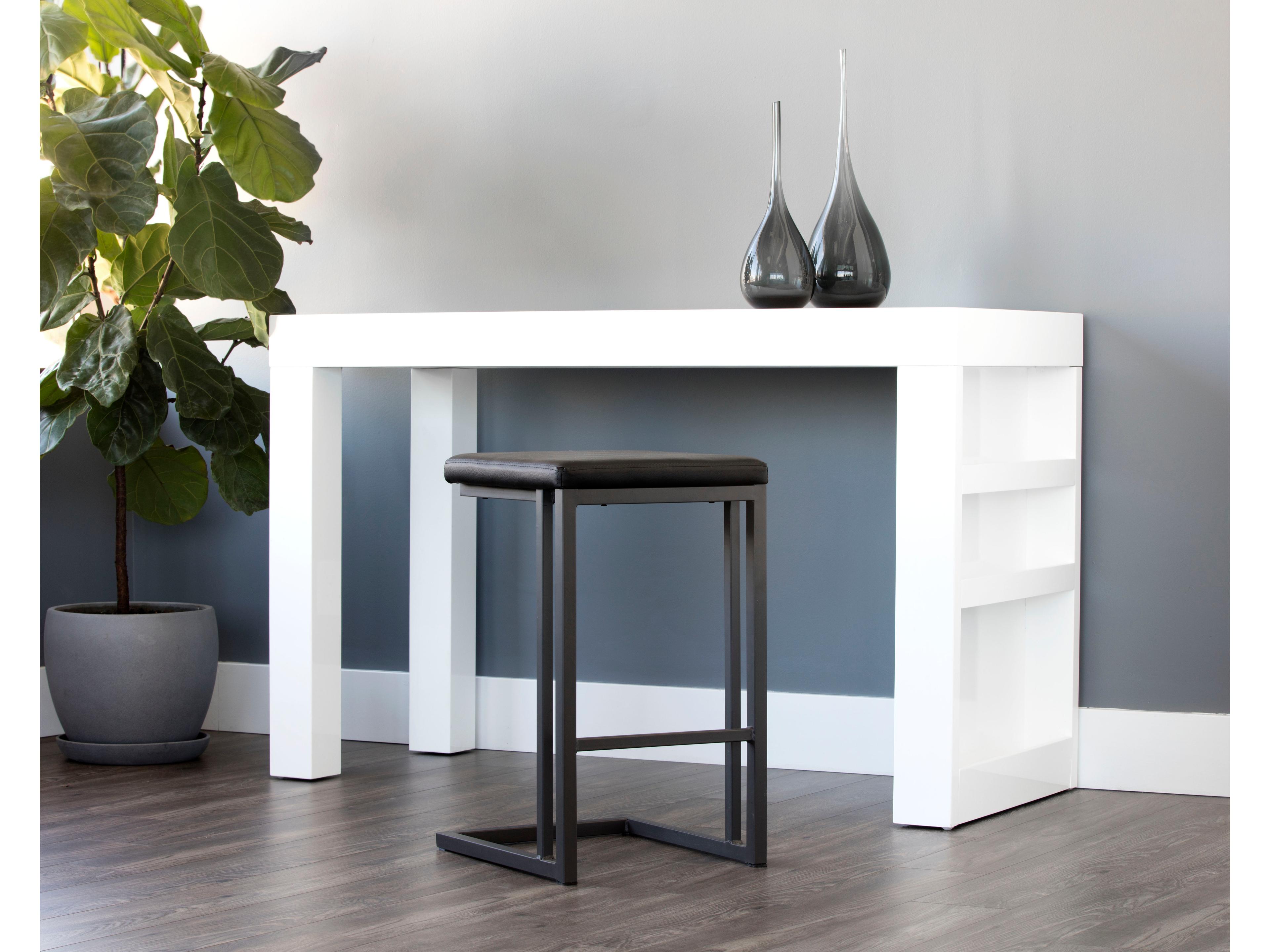 Sunpan Urban Unity 16" Boone Counter Stool Grey Onyx