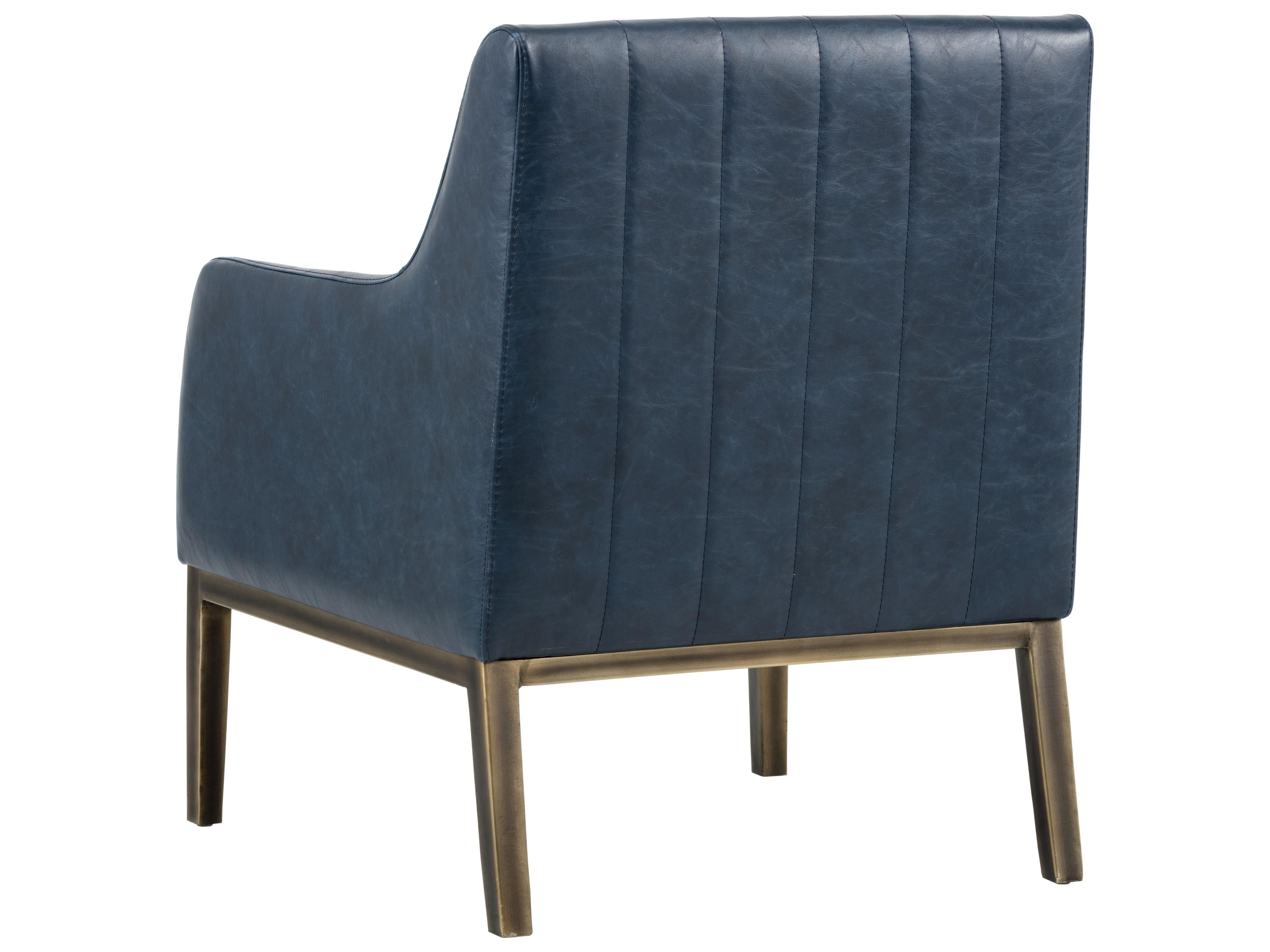 Sunpan Irongate Wolfe Blue Accent Chair