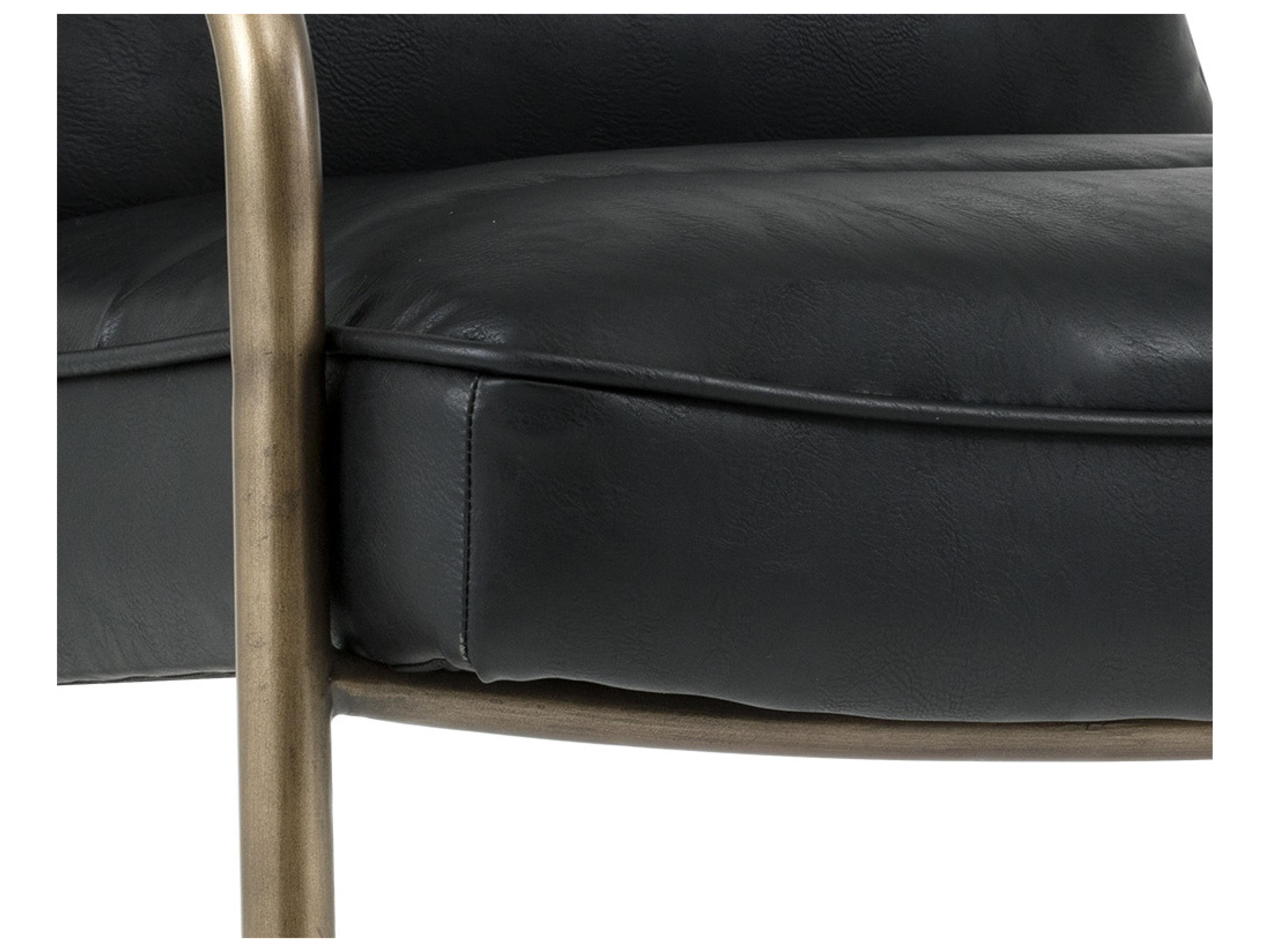 Sunpan Irongate Lincoln Black Accent Chair