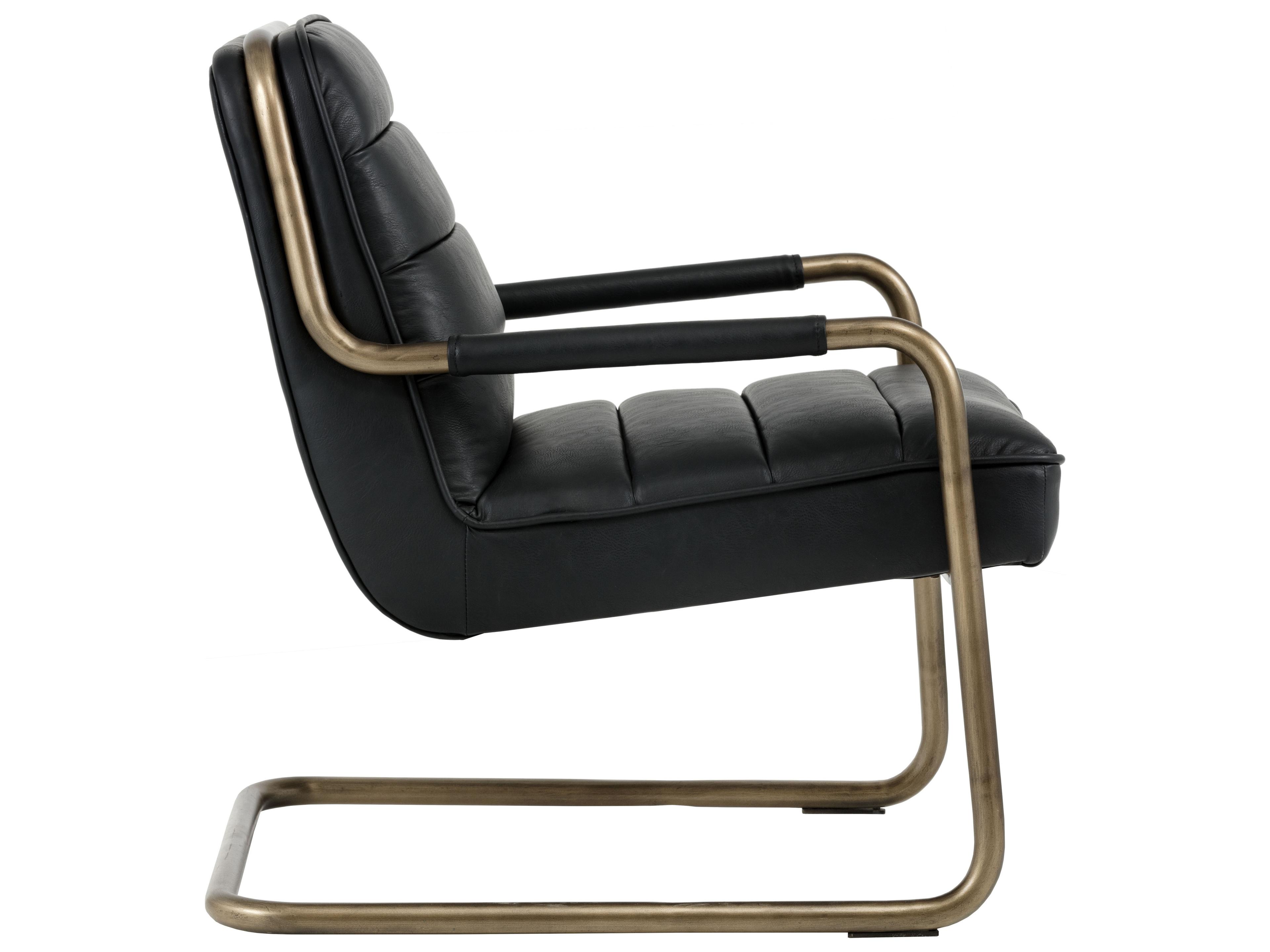 Sunpan Irongate Lincoln Black Accent Chair