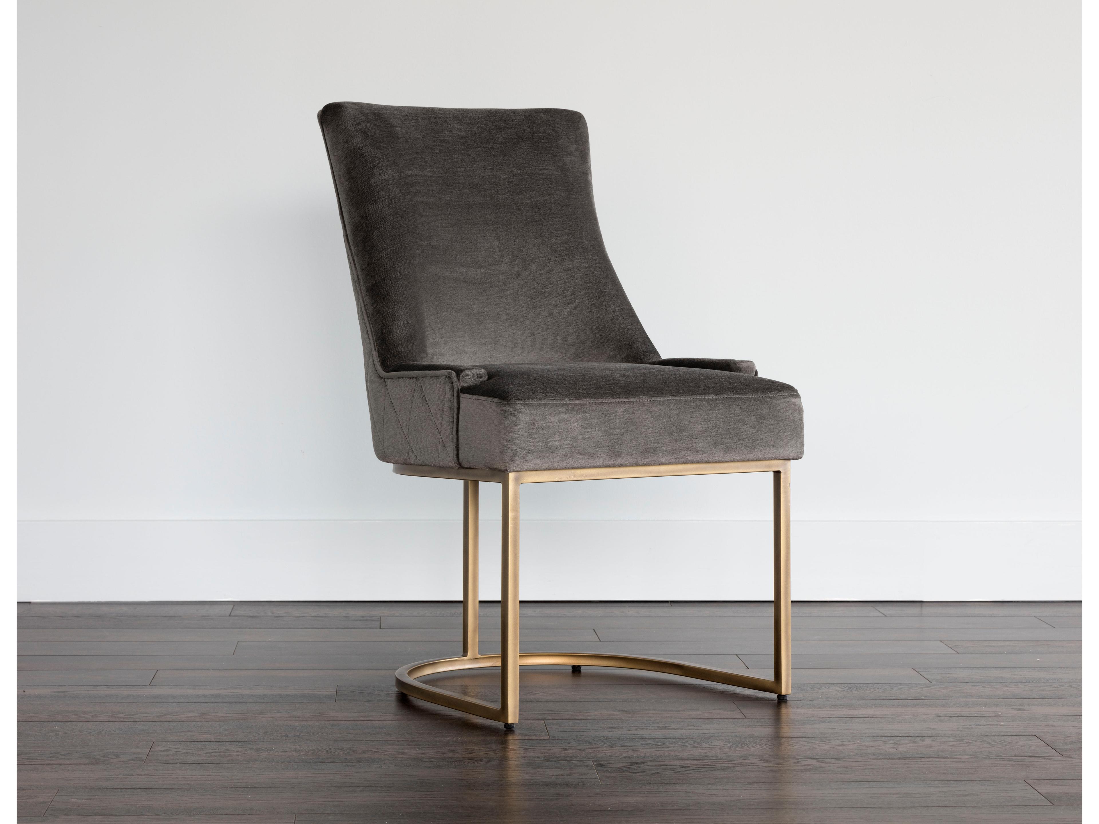 Sunpan Irongate Florence Dining Chair Piccolo Pebble