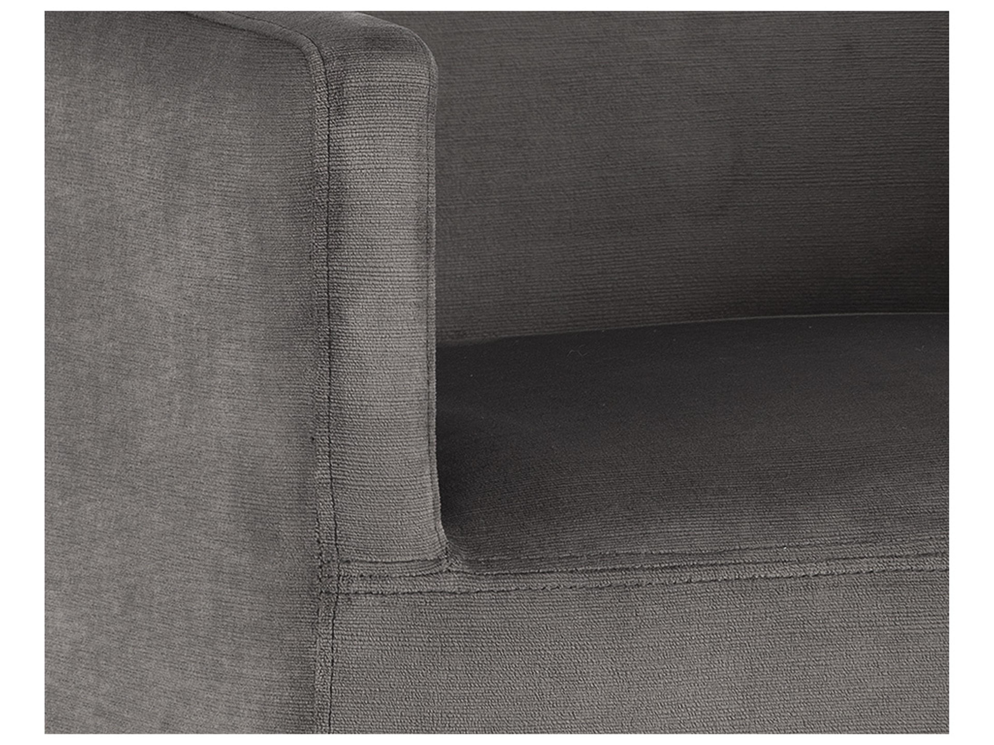 Sunpan Irongate Zane Wheeled Rolling Gray Fabric Accent Chair