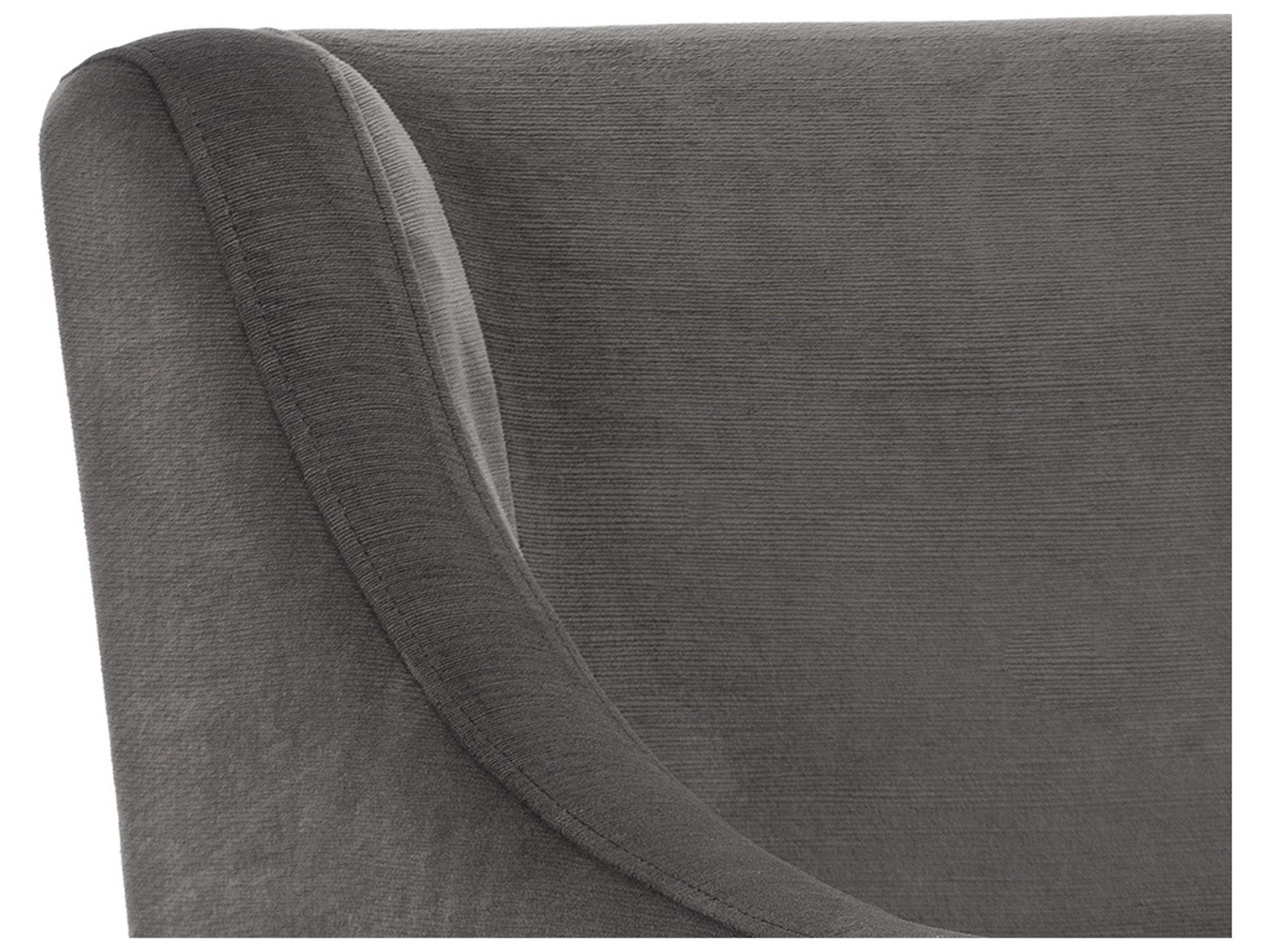 Sunpan Irongate Zane Wheeled Rolling Gray Fabric Accent Chair