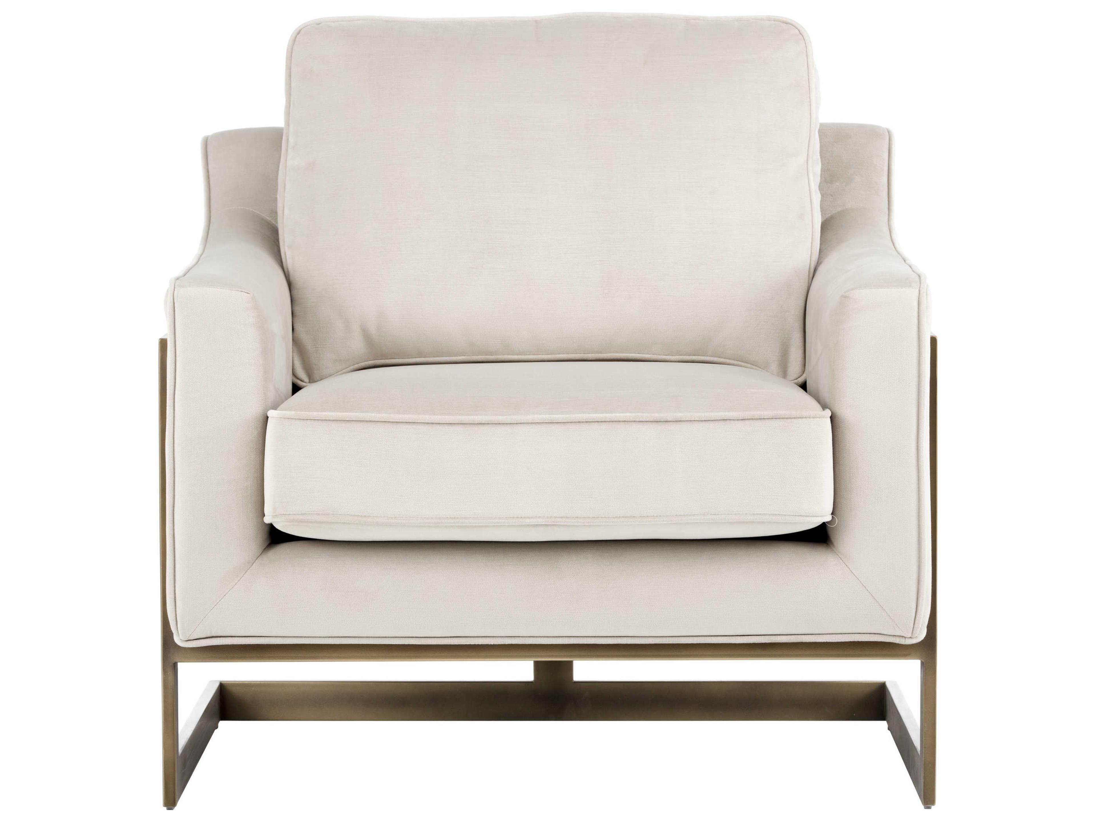 Sunpan Irongate Kalmin Beige Fabric Accent Chair