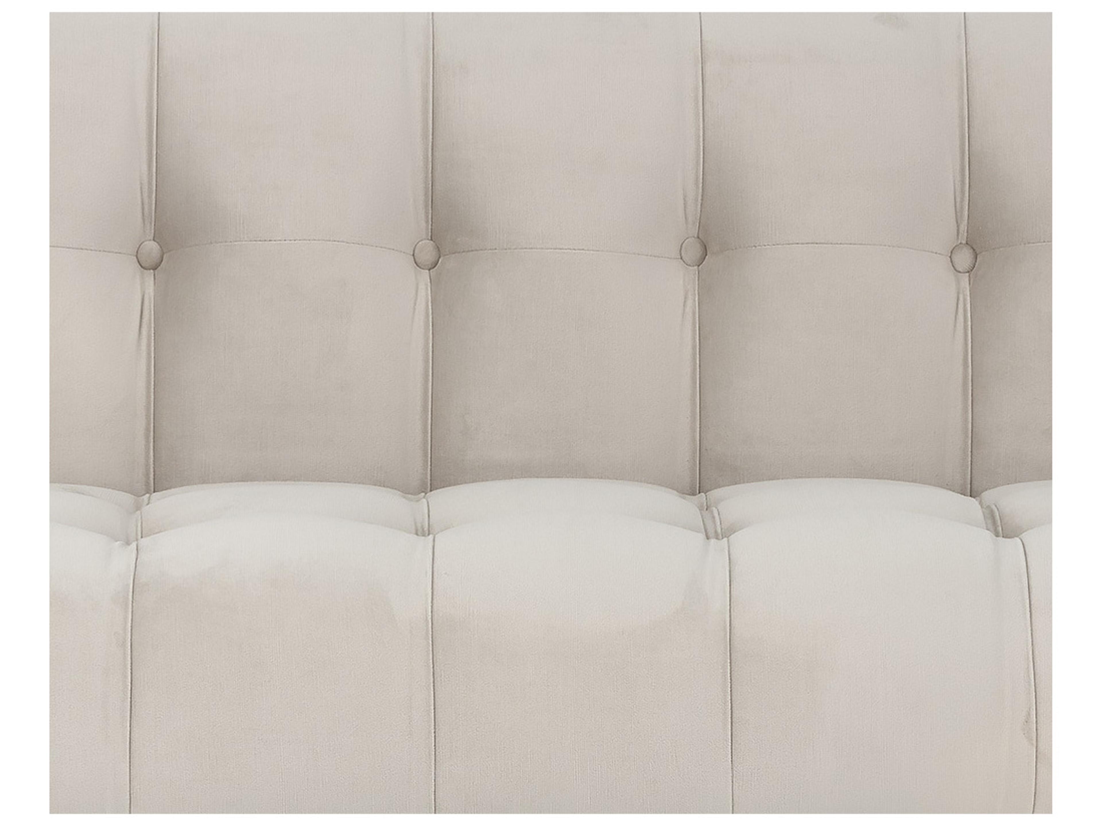 Sunpan Irongate Ekon Piccolo Prosecco Rustic Bronze Beige Upholstered Sofa