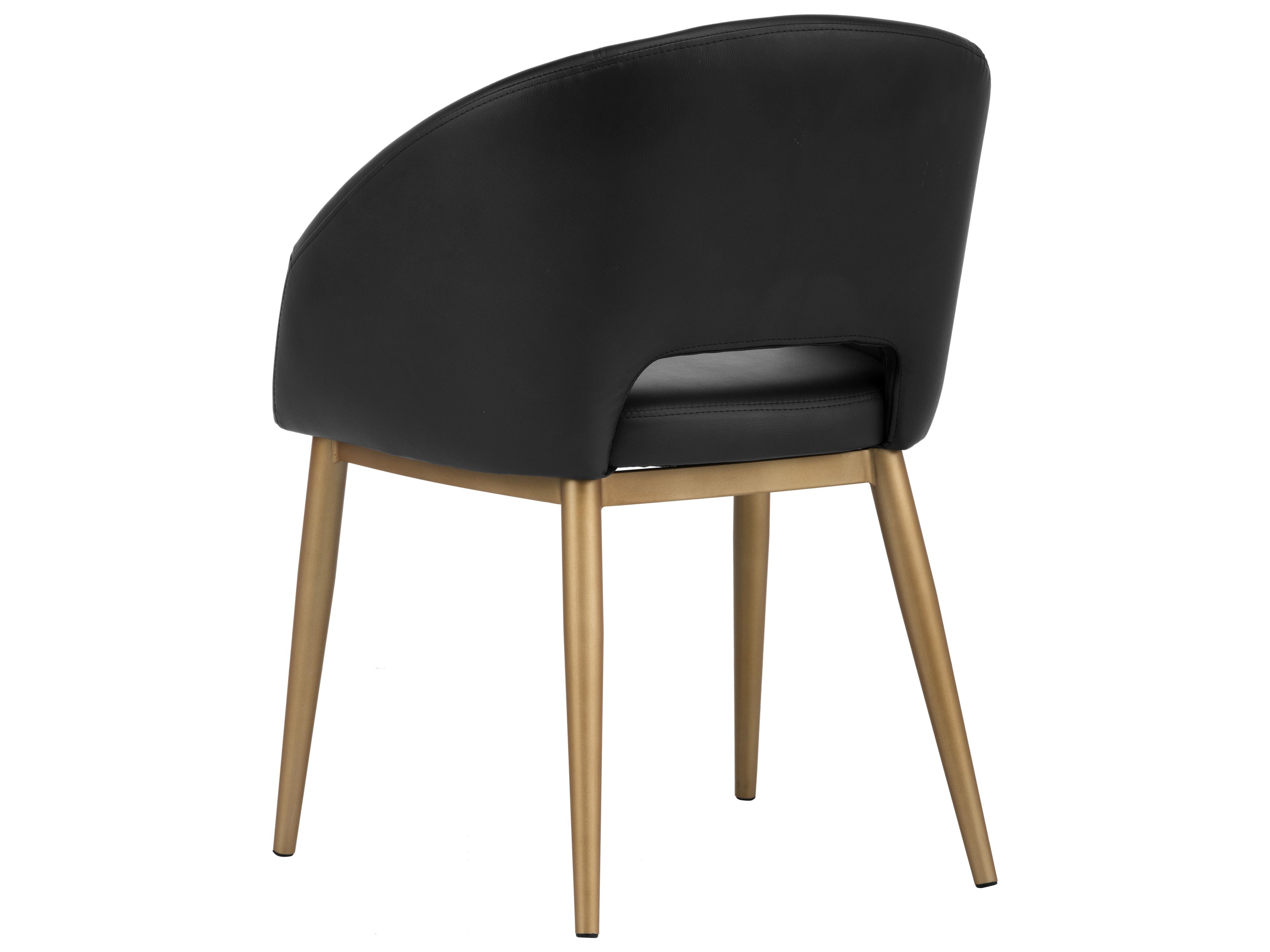 Sunpan Urban Unity Thatcher Black Arm Dining Chair