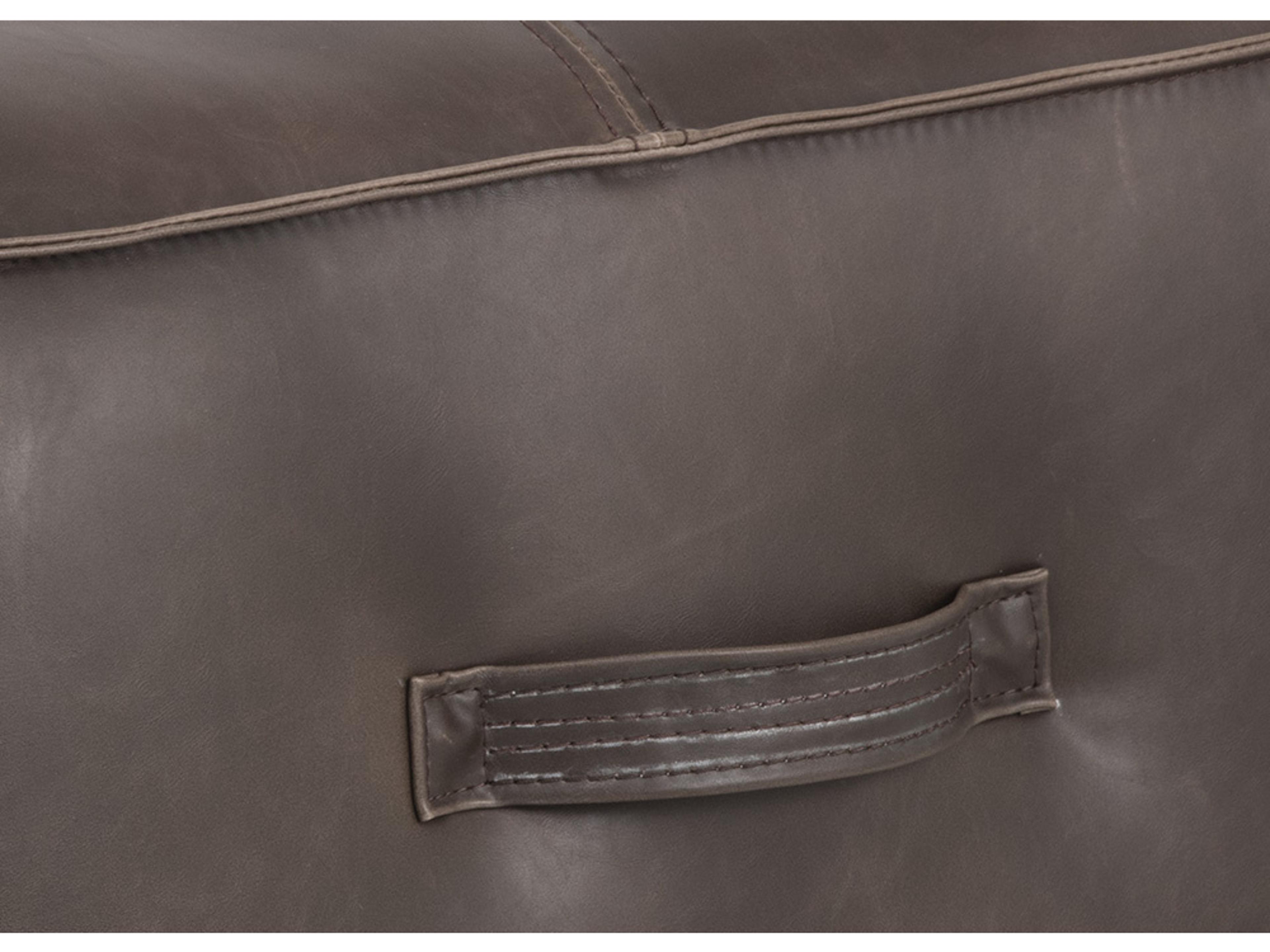 Sunpan Aspen Ottoman in Havana Dark Brown