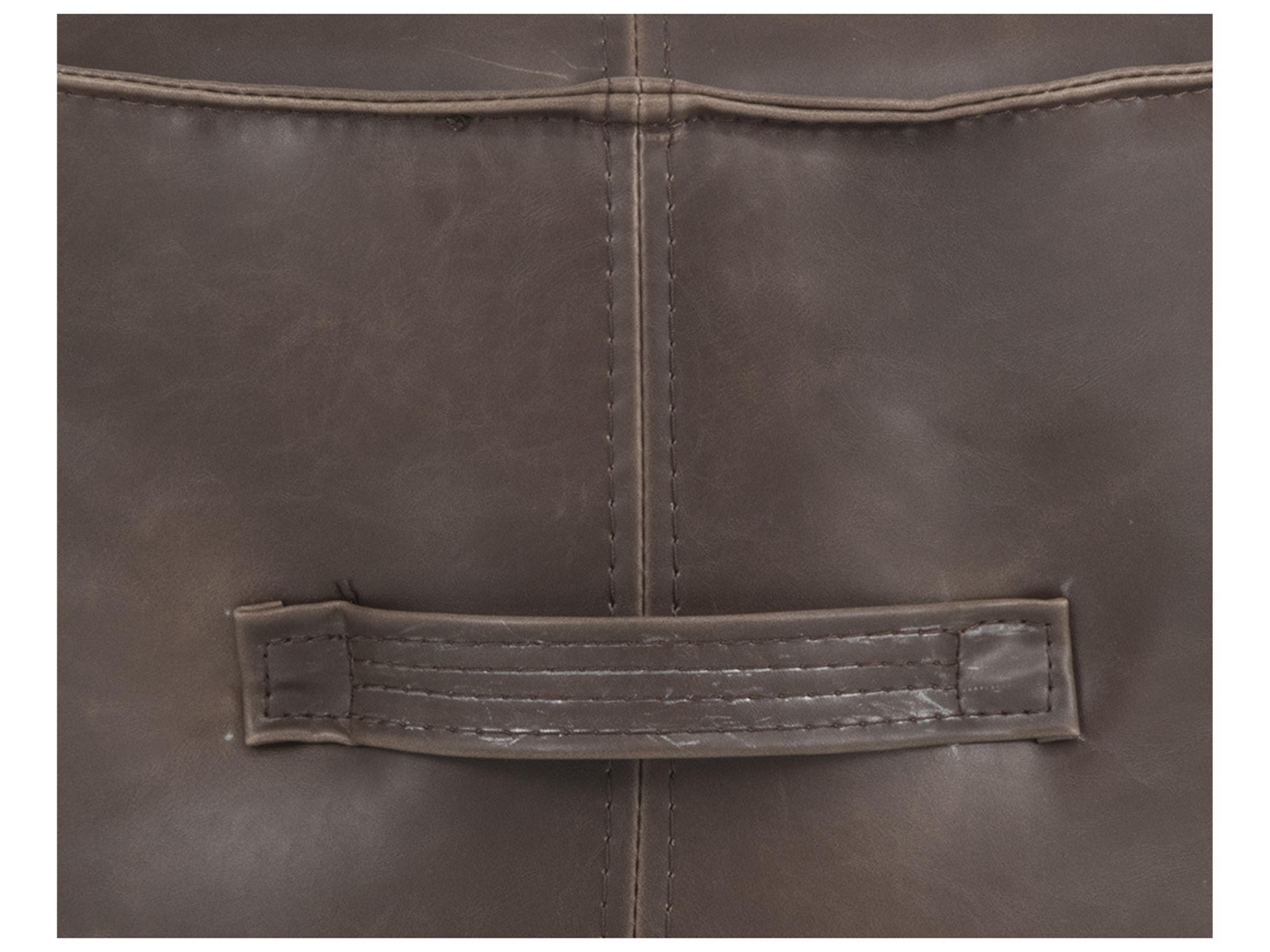 Sunpan Mitchell Ottoman in Havana Dark Brown