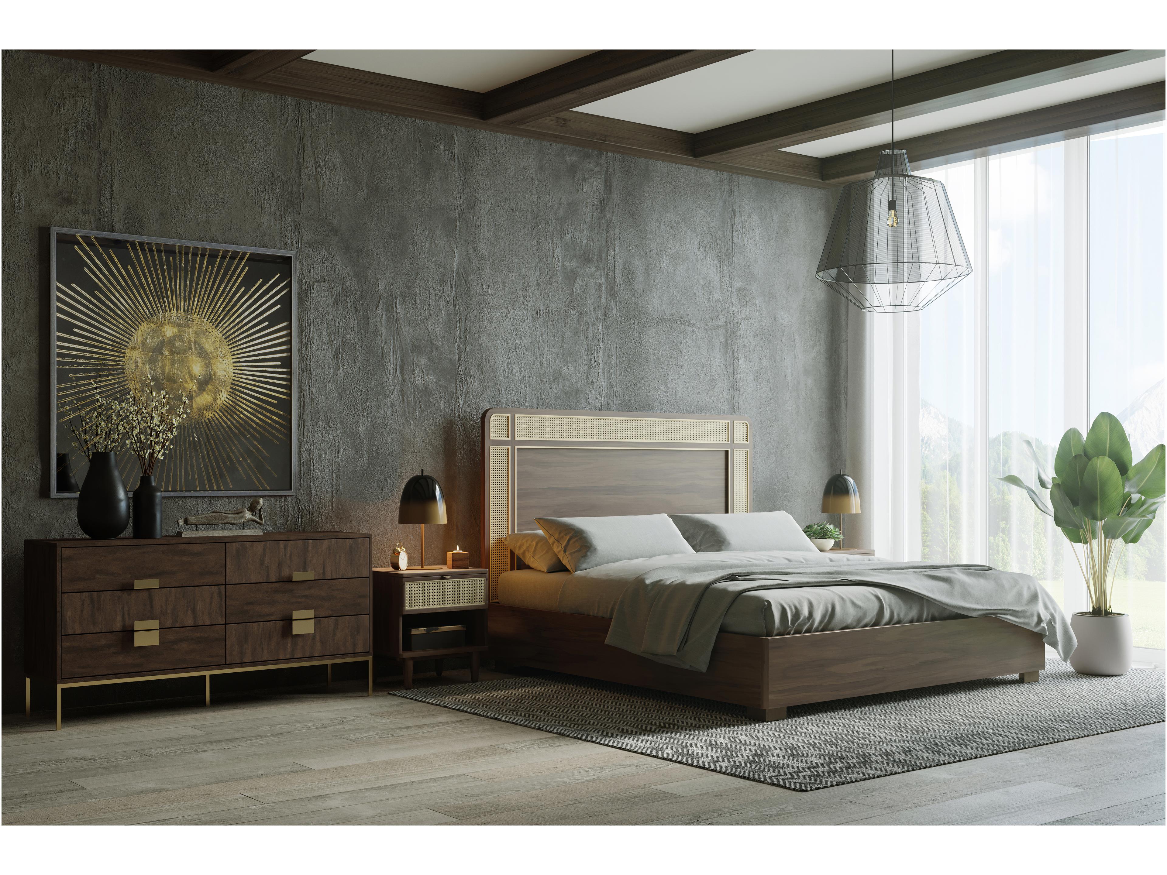 Sunpan Mixt Jade 6-Drawers Acacia Wood Double Dresser