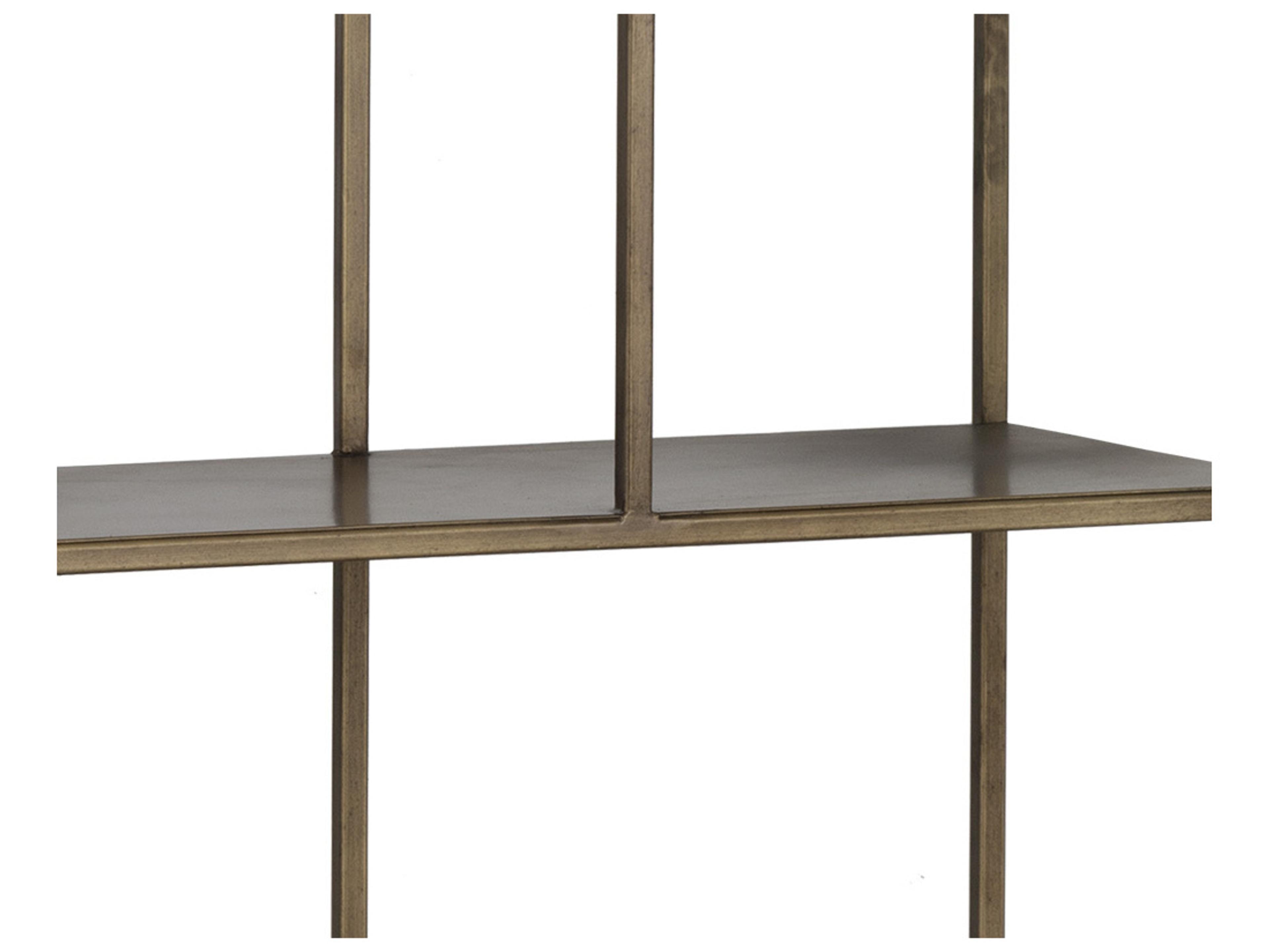 Sunpan Mixt Gold Antique Brass Bookcase